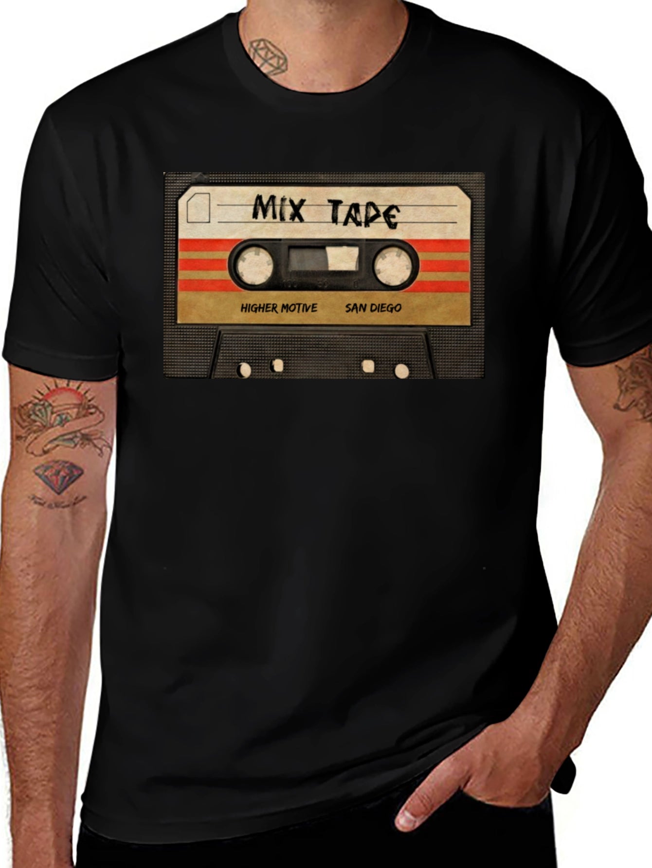 Mix Tape Graphic Tee - Retro Cassette T-Shirt