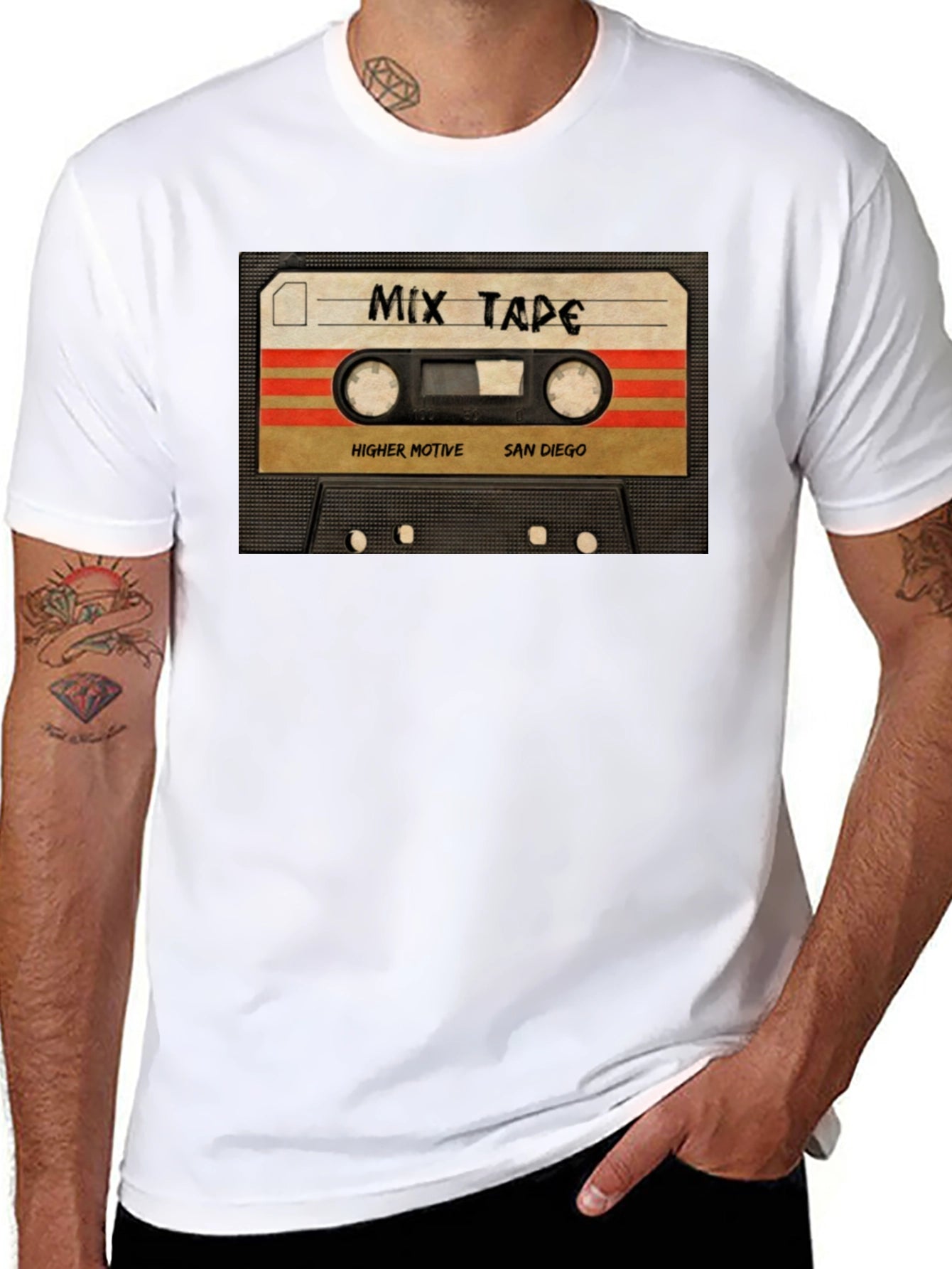 Mix Tape Graphic Tee - Retro Cassette T-Shirt