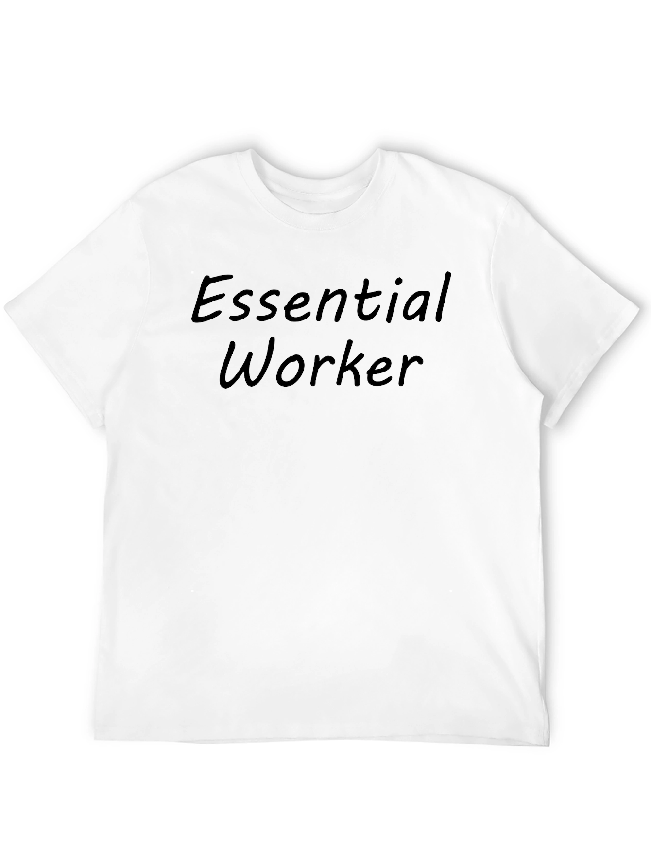 Essential Worker Black Crewneck T-Shirt