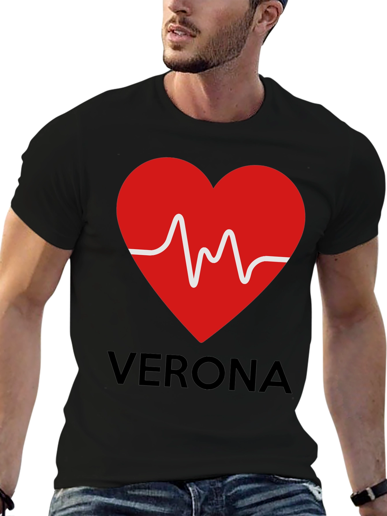 Verona Heartbeat T-Shirt - Romantic City Tee