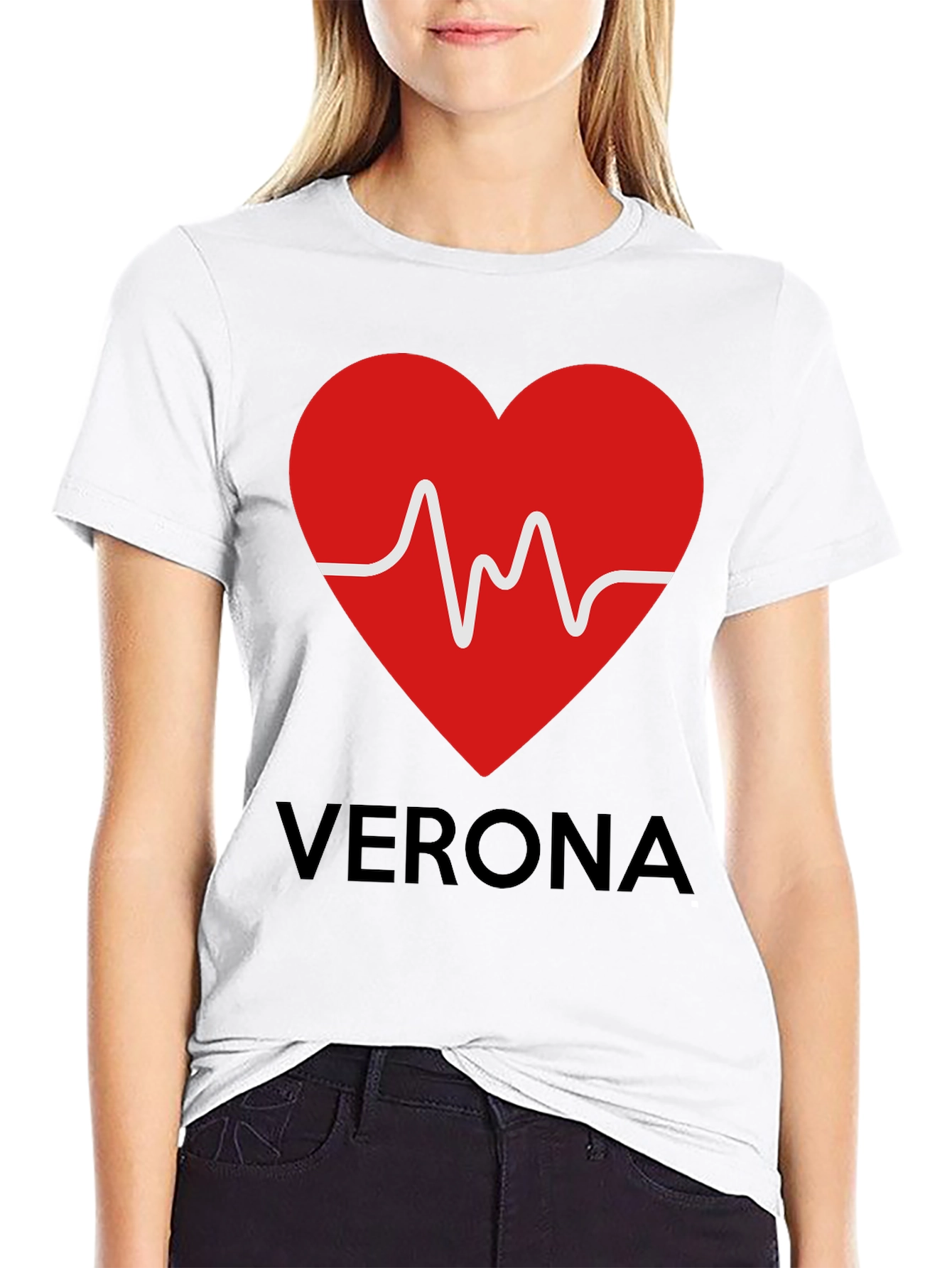 Verona Heartbeat T-Shirt - Romantic City Tee