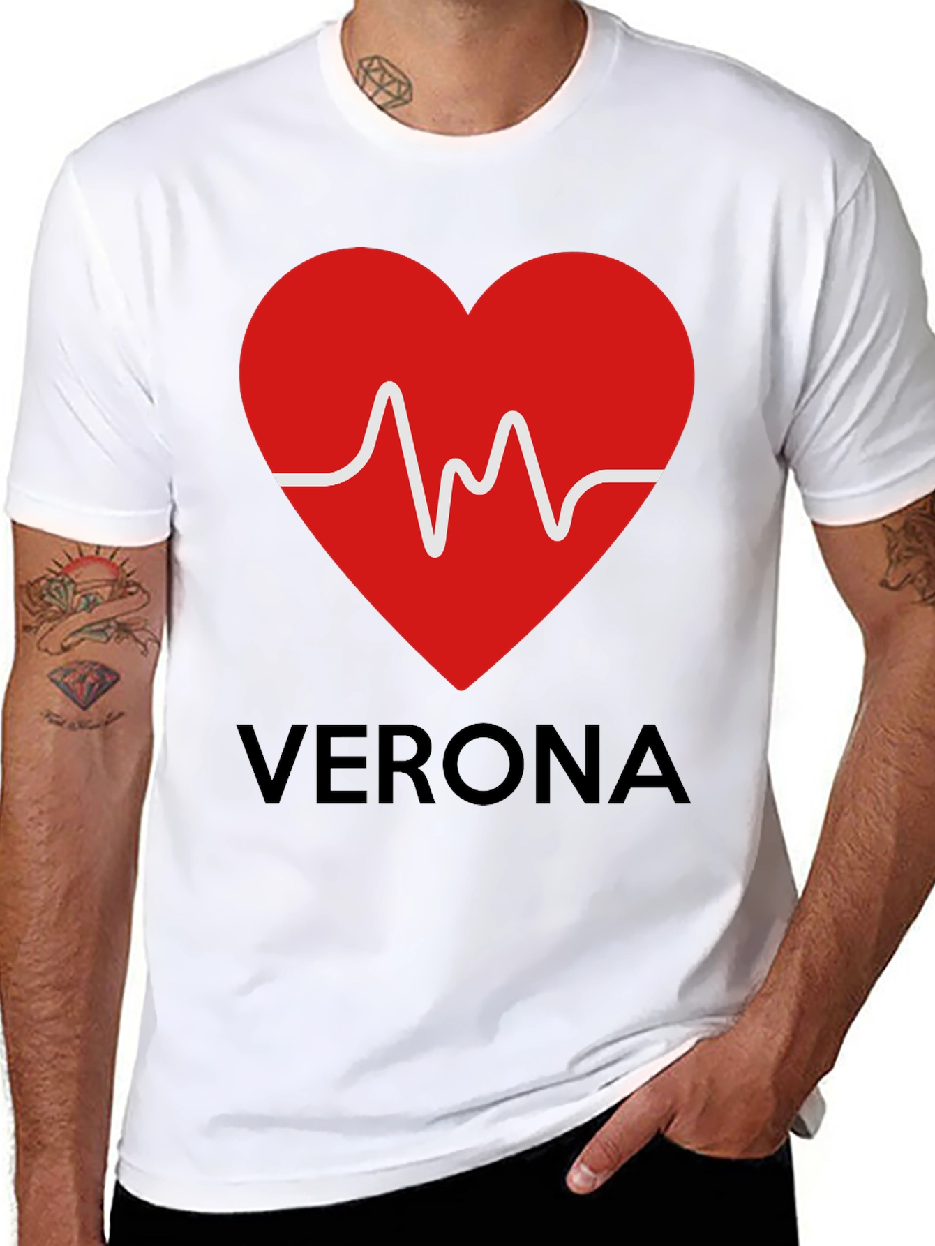 Verona Heartbeat T-Shirt - Romantic City Tee