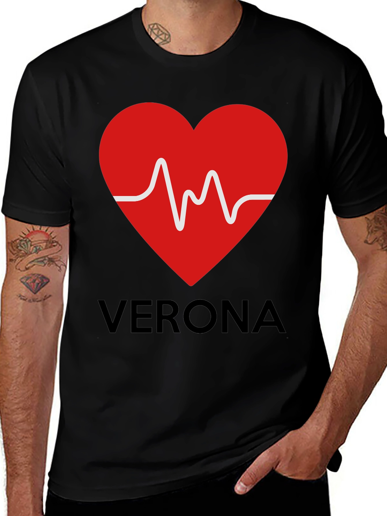 Verona Heartbeat T-Shirt - Romantic City Tee