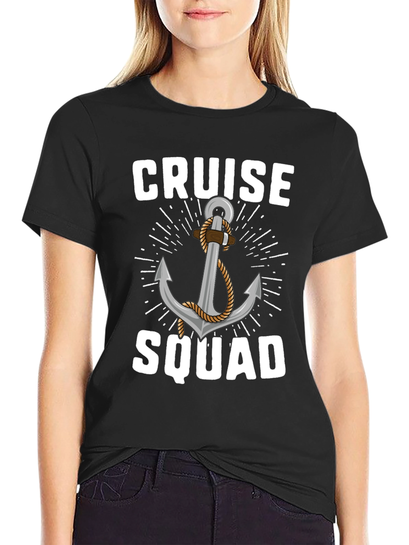 Cruise Squad Anchor Graphic T-Shirt