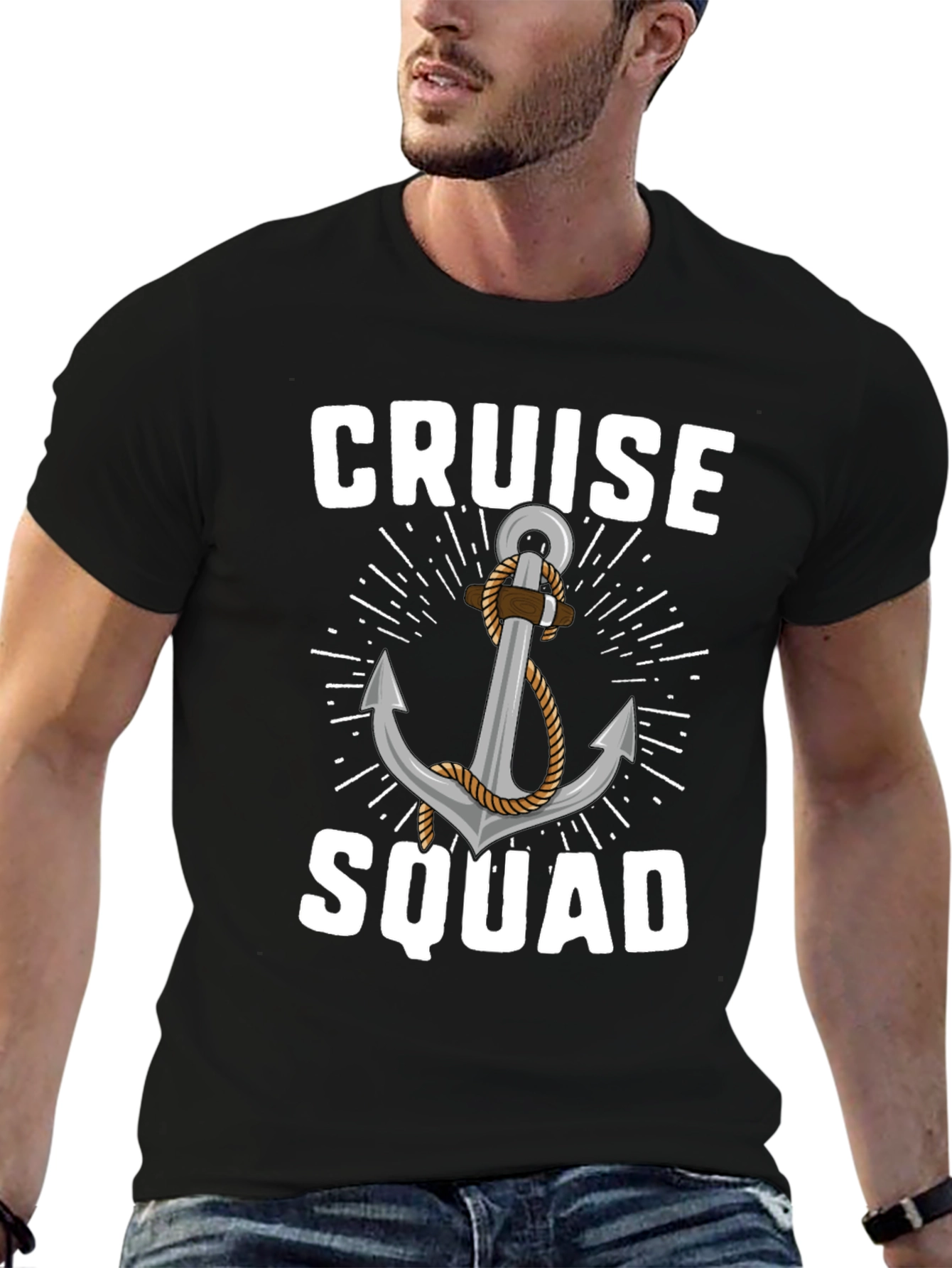 Cruise Squad Anchor Graphic T-Shirt