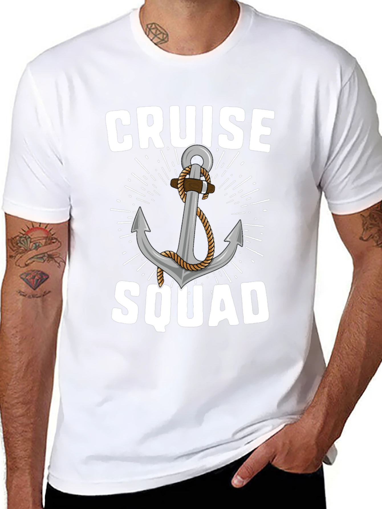 Cruise Squad Anchor Graphic T-Shirt