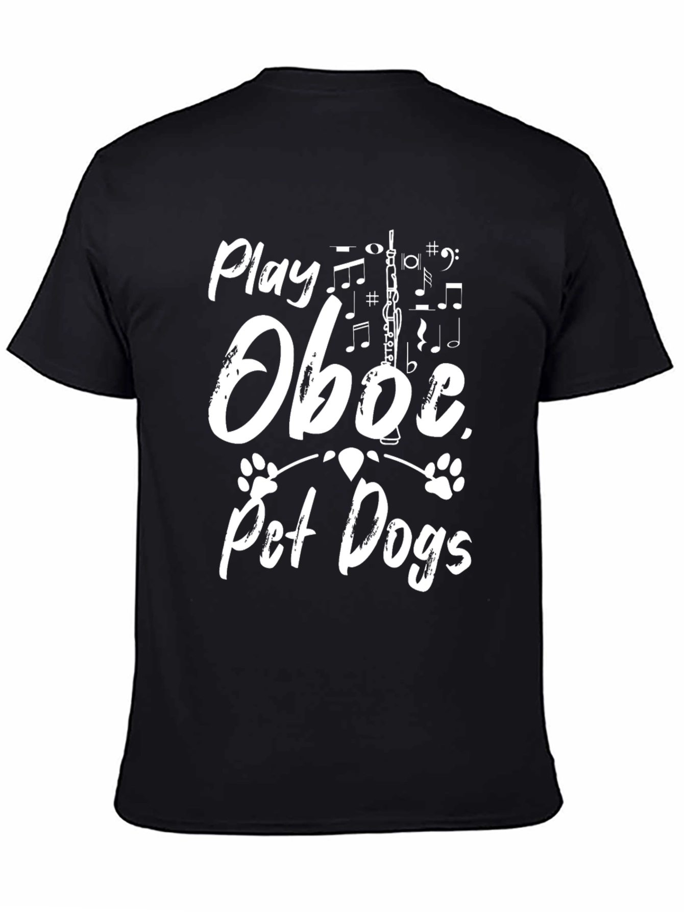 Play Oboe Pet Dogs Graphic T-Shirt