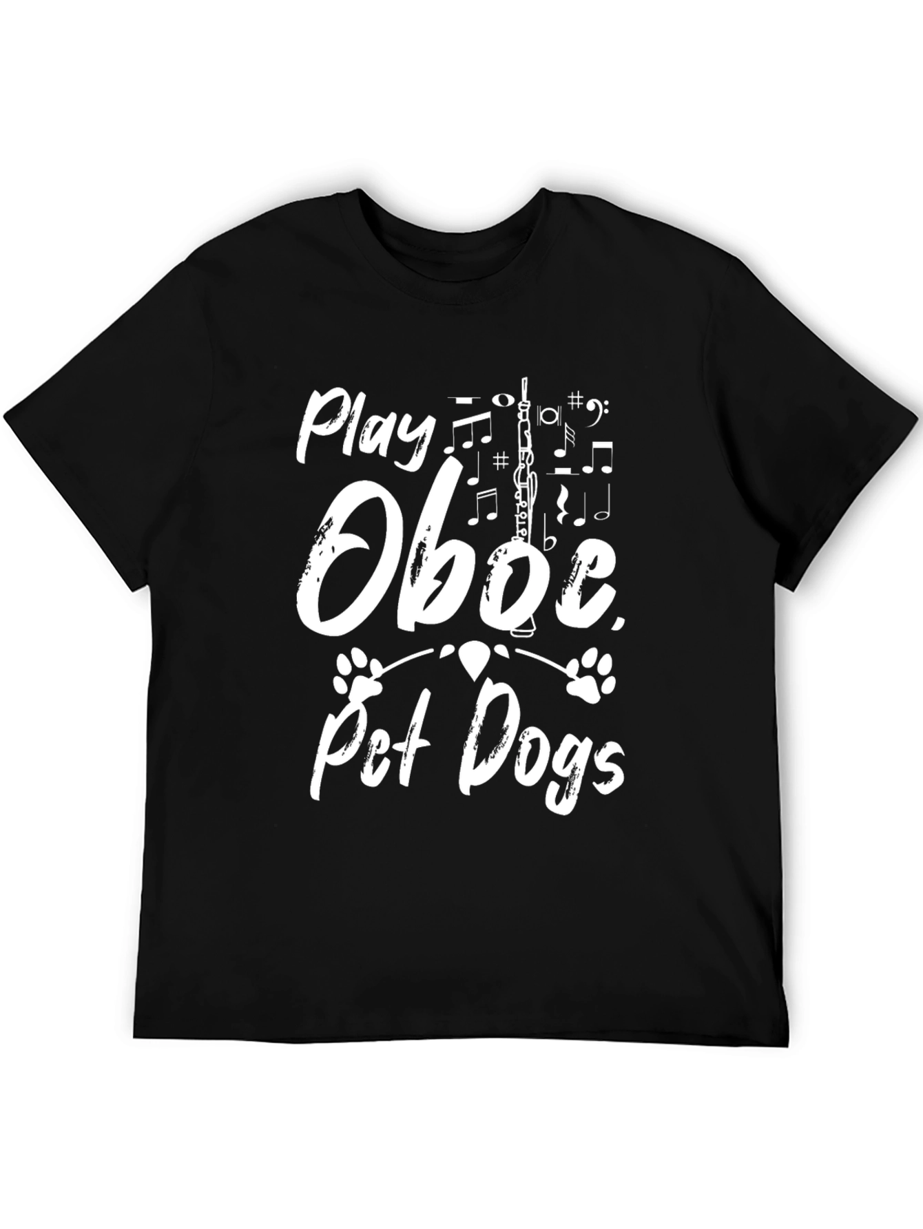 Play Oboe Pet Dogs Graphic T-Shirt