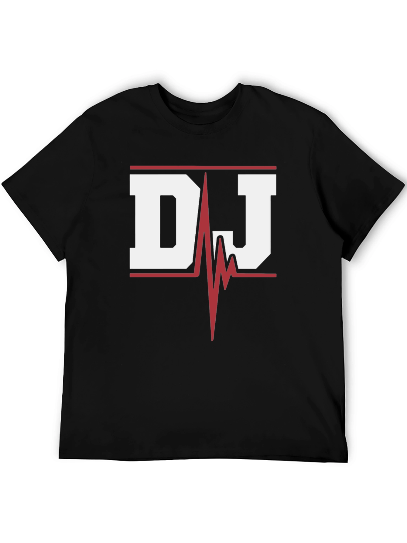 DJ Heartbeat Graphic Tee - Black