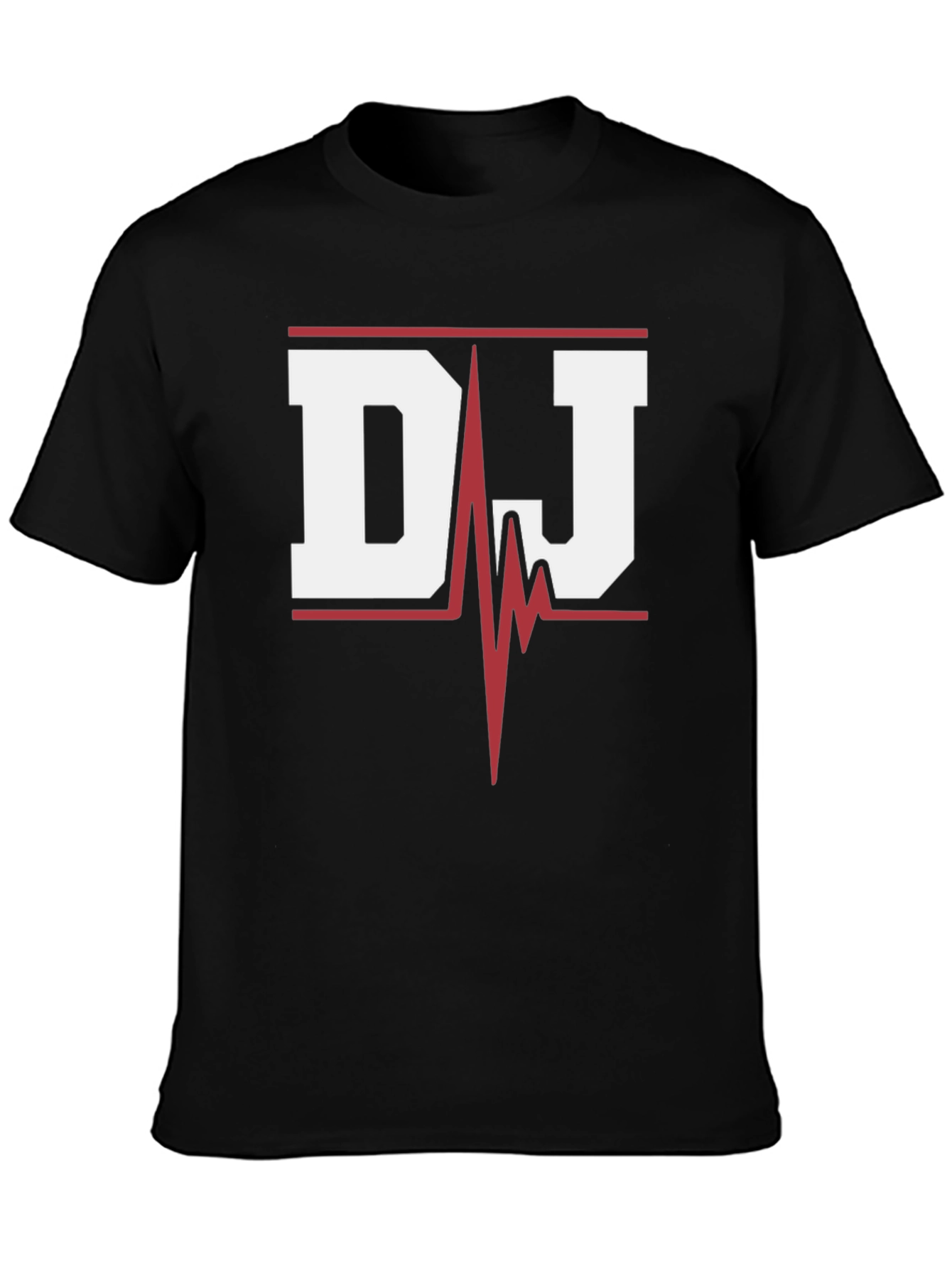 DJ Heartbeat Graphic Tee - Black