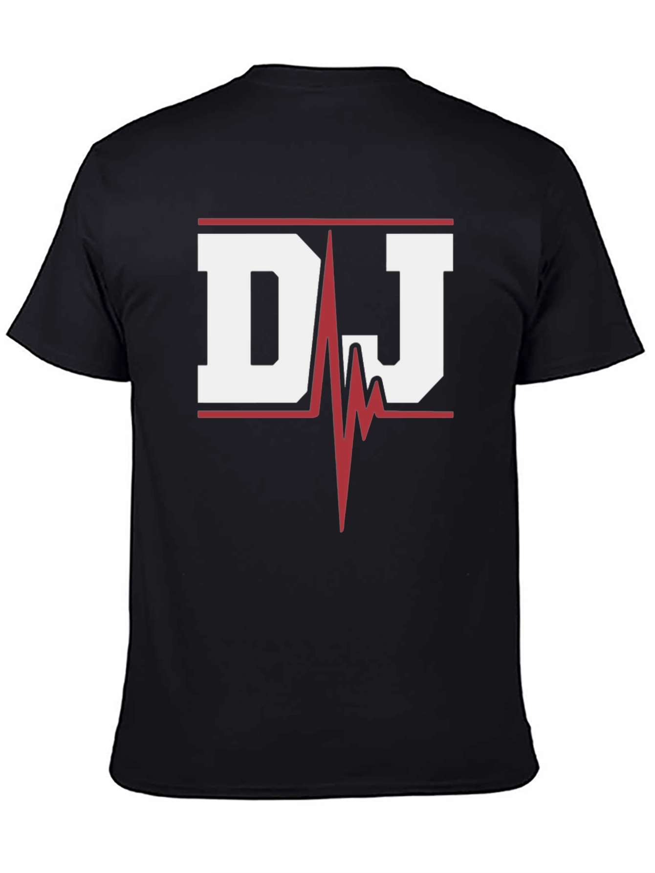 DJ Heartbeat Graphic Tee - Black