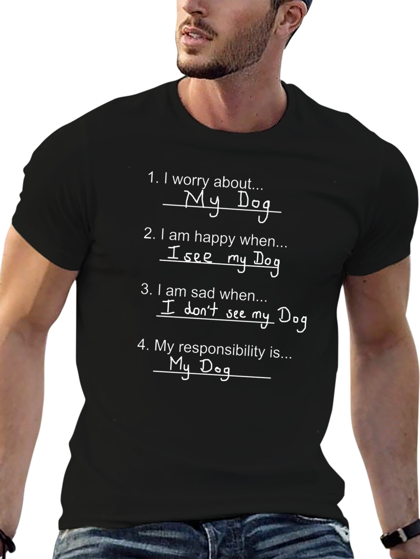 Dog Lover T-Shirt: I Worry About My Dog