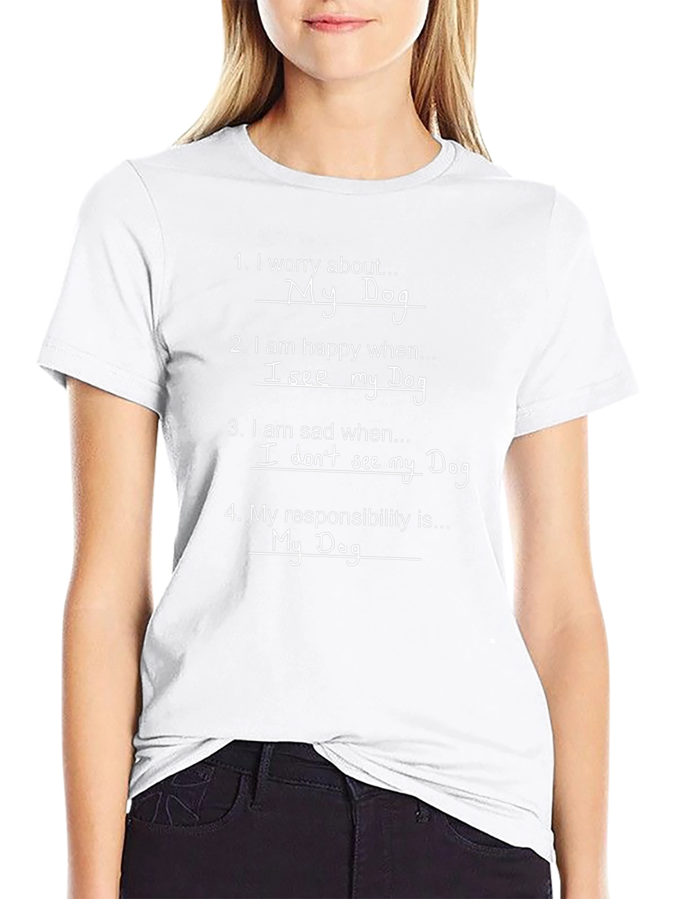 Dog Lover T-Shirt: I Worry About My Dog