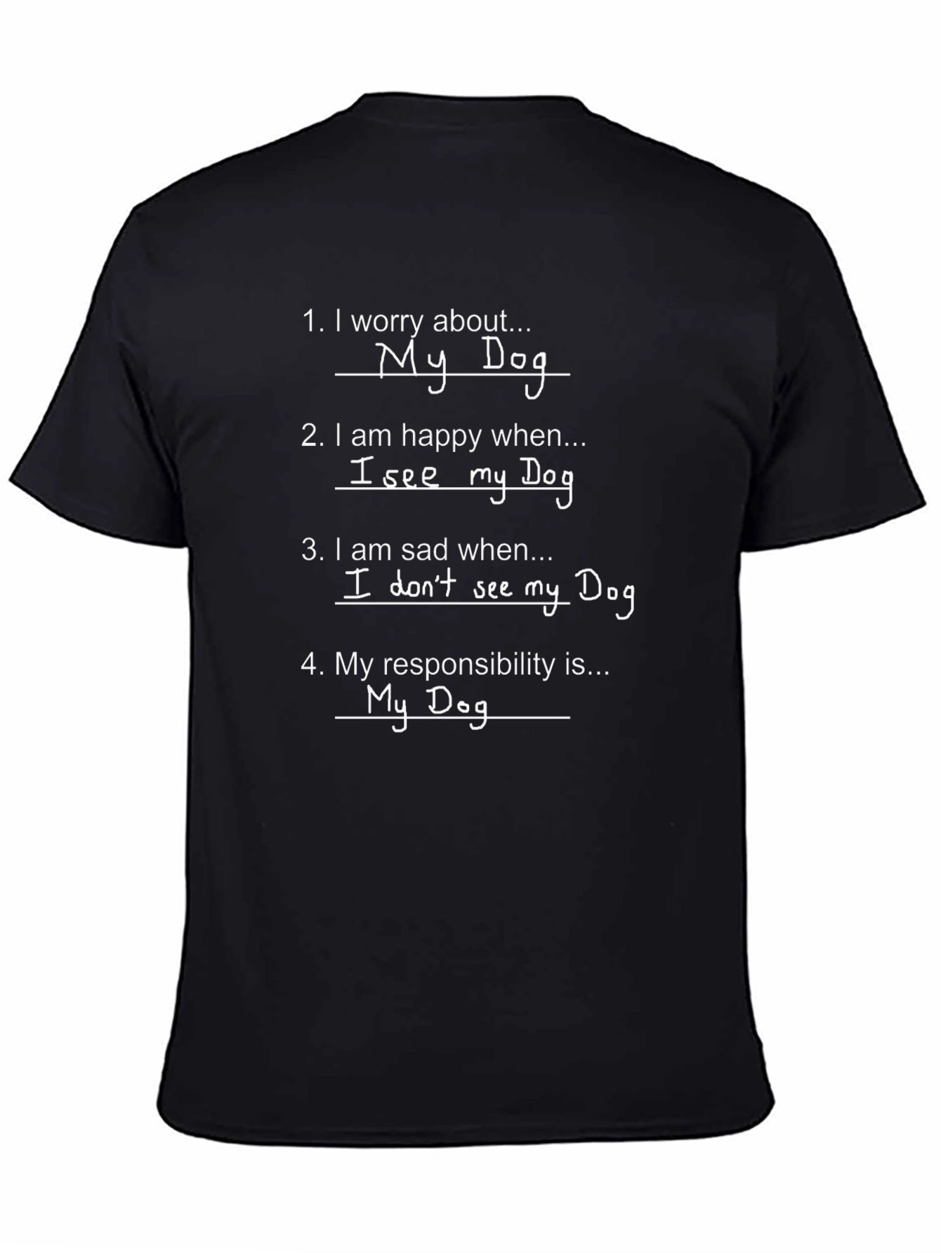 Dog Lover T-Shirt: I Worry About My Dog