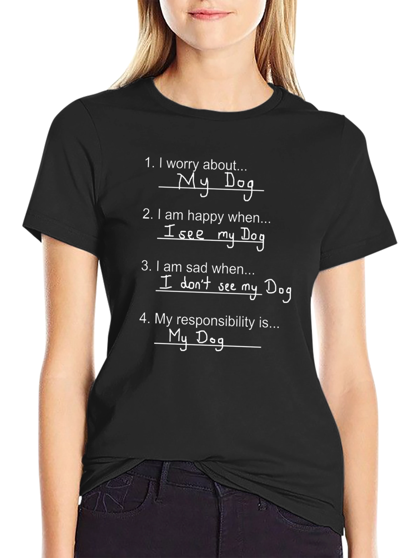 Dog Lover T-Shirt: I Worry About My Dog