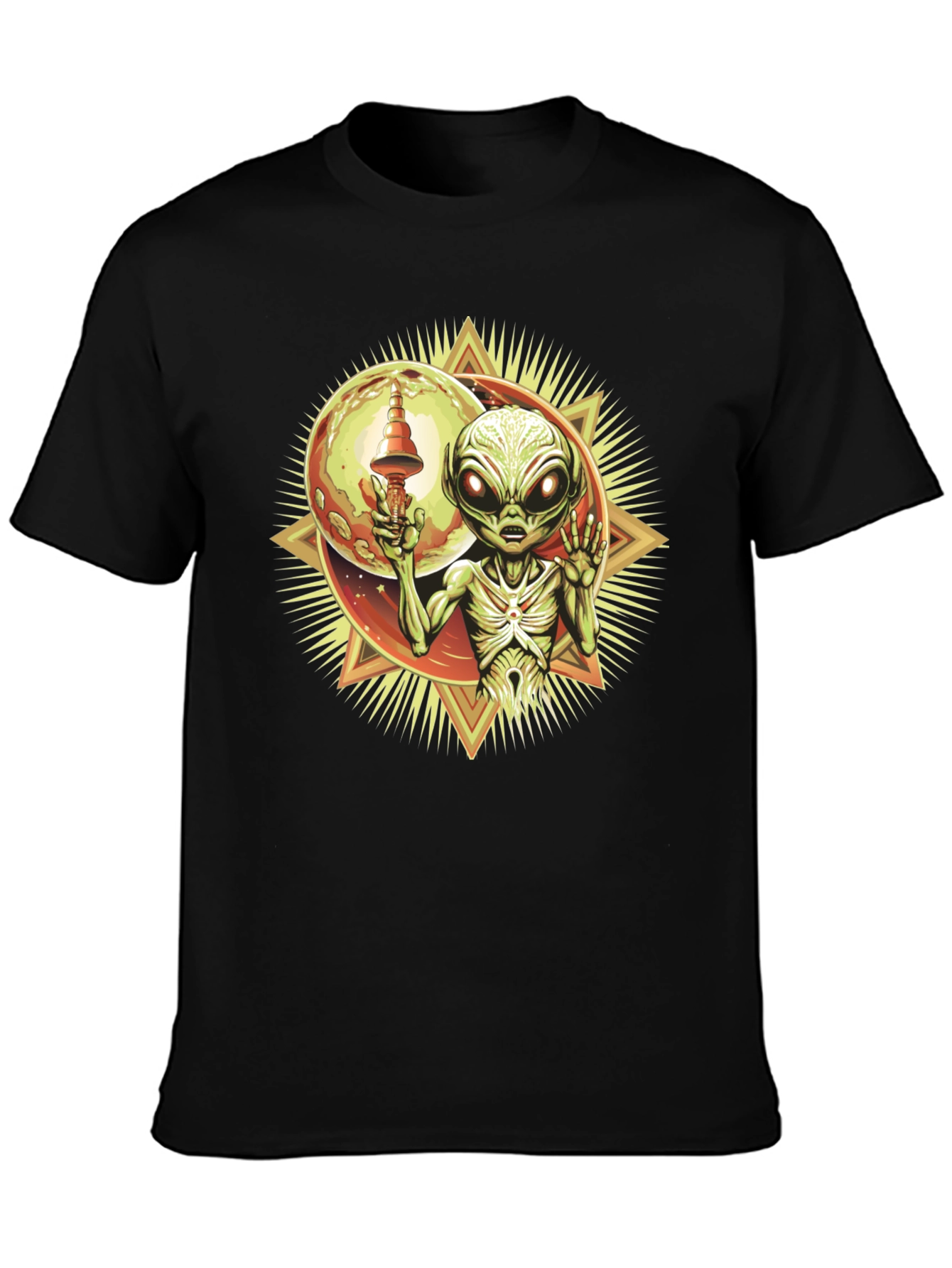 Alien Graphic Tee - Retro Sci-Fi Design