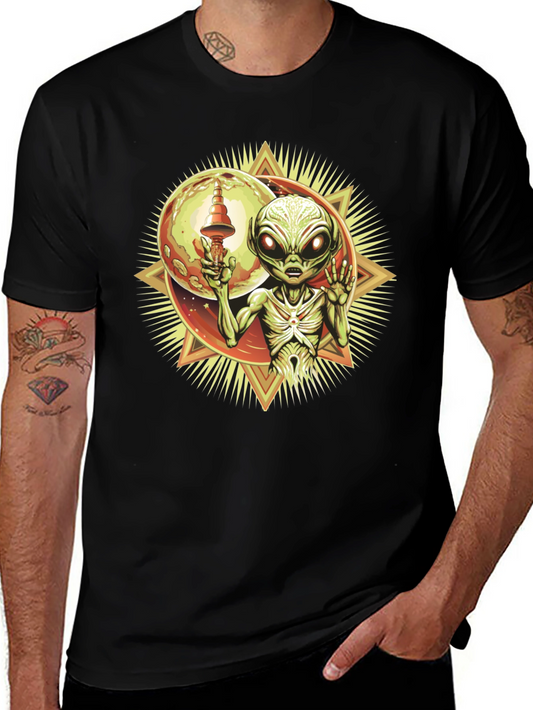 Alien Graphic Tee - Retro Sci-Fi Design