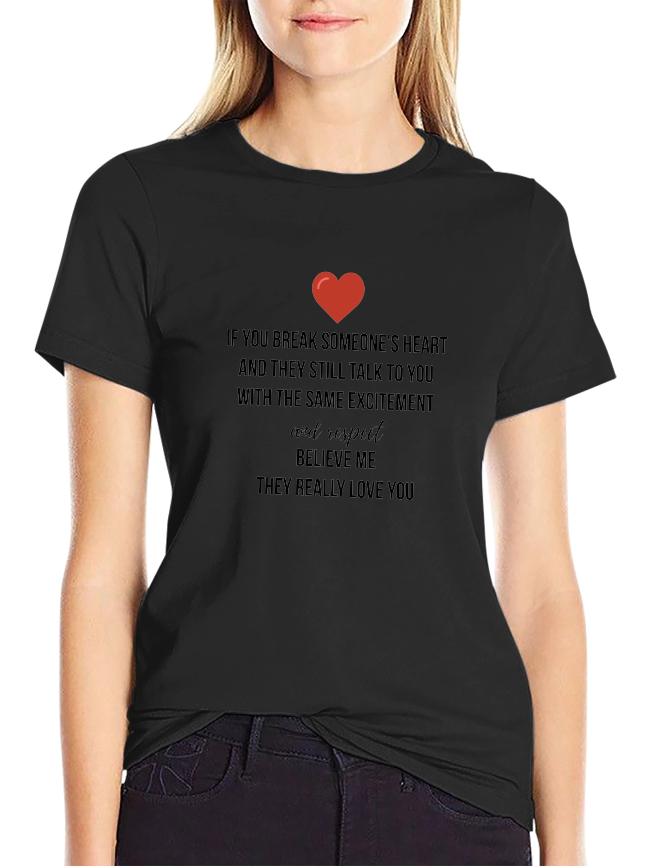 Heartfelt Message Tee: Love & Respect T-Shirt