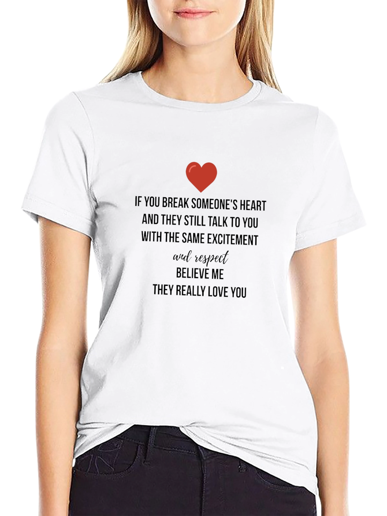 Heartfelt Message Tee: Love & Respect T-Shirt