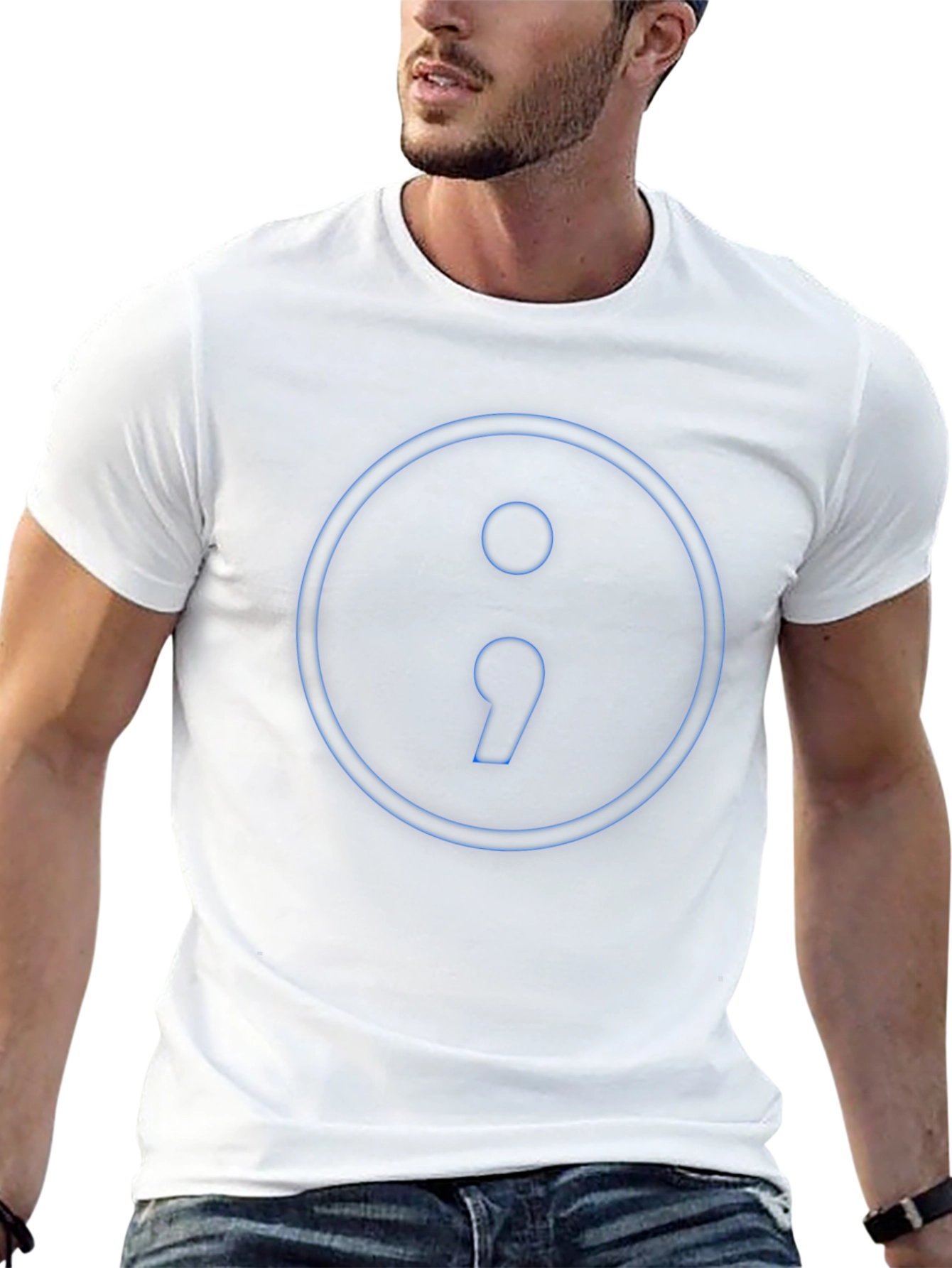 Semicolon Graphic Tee - Support Mental Health