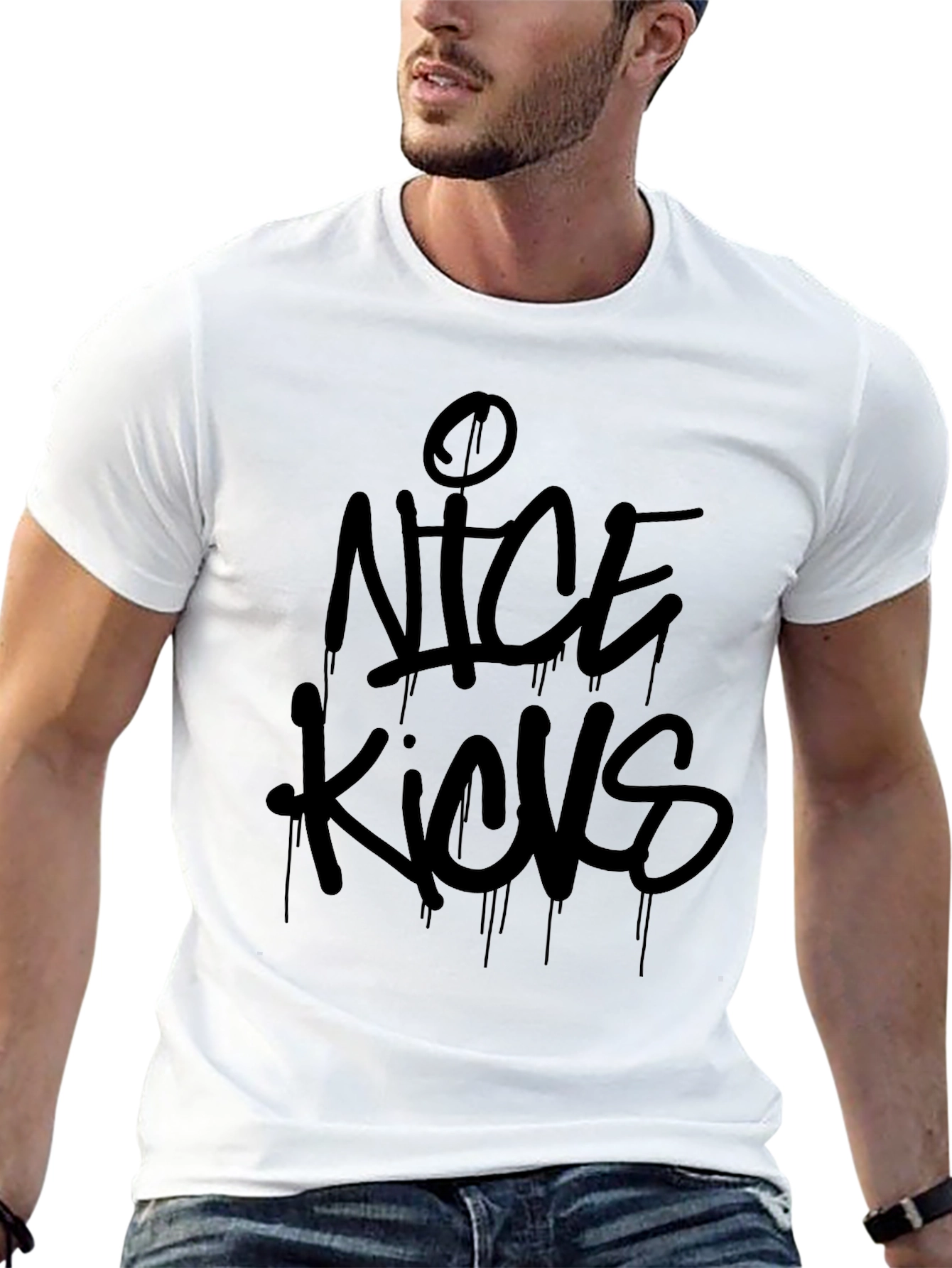 Nice Kicks Black Graphic Tee
