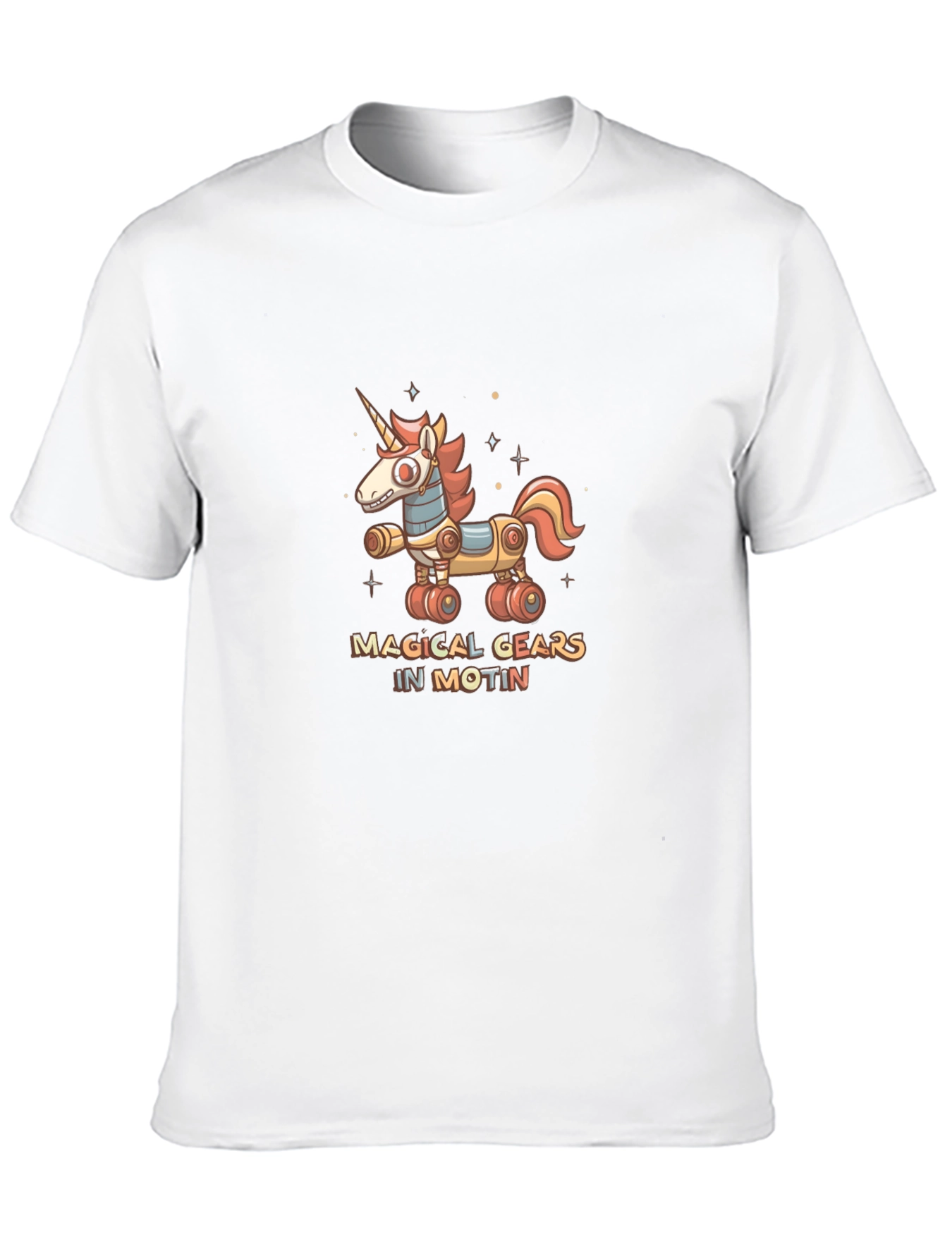 Magical Gears in Motion Unicorn T-Shirt