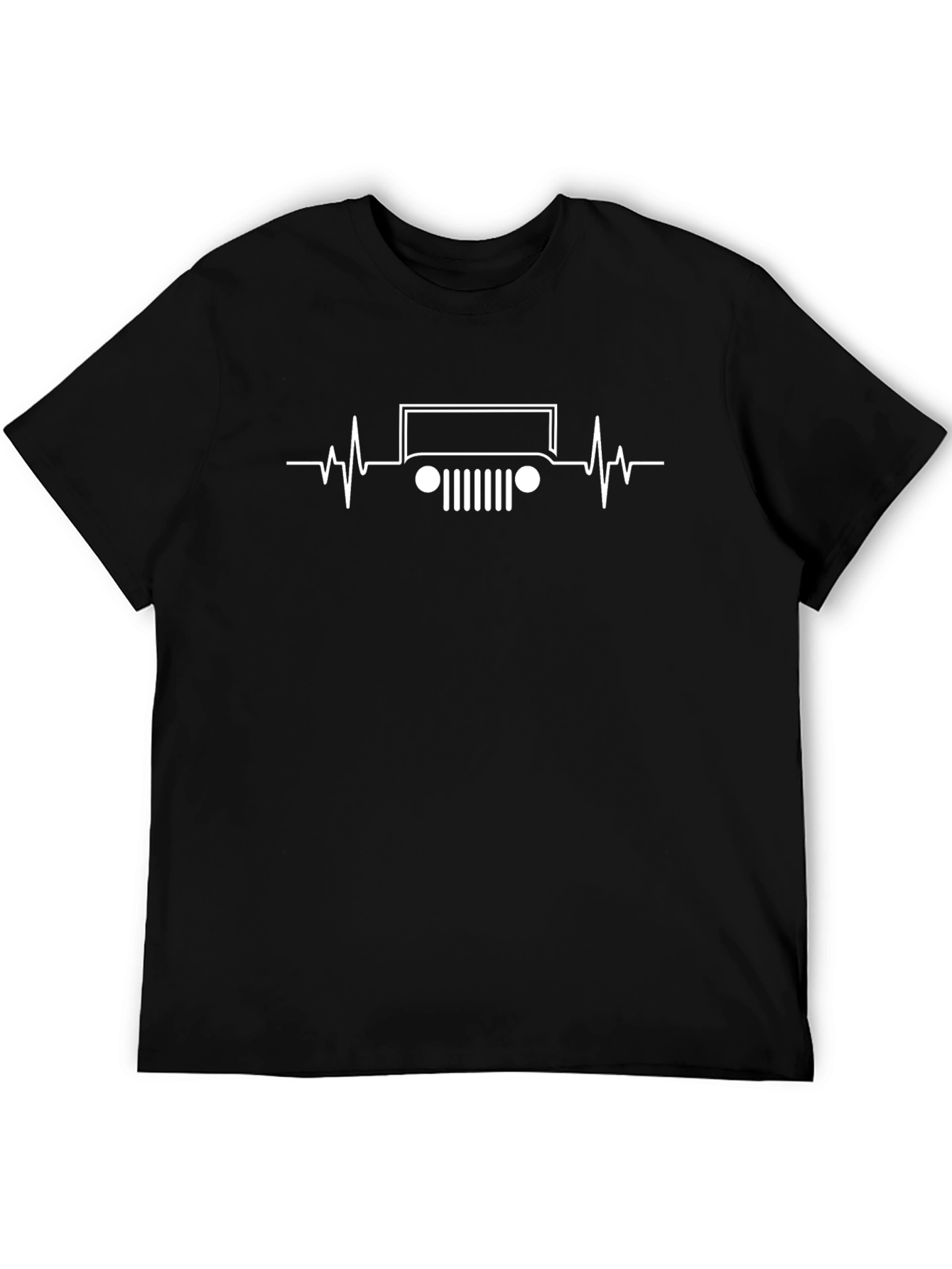 Jeep Heartbeat Graphic T-Shirt - Black
