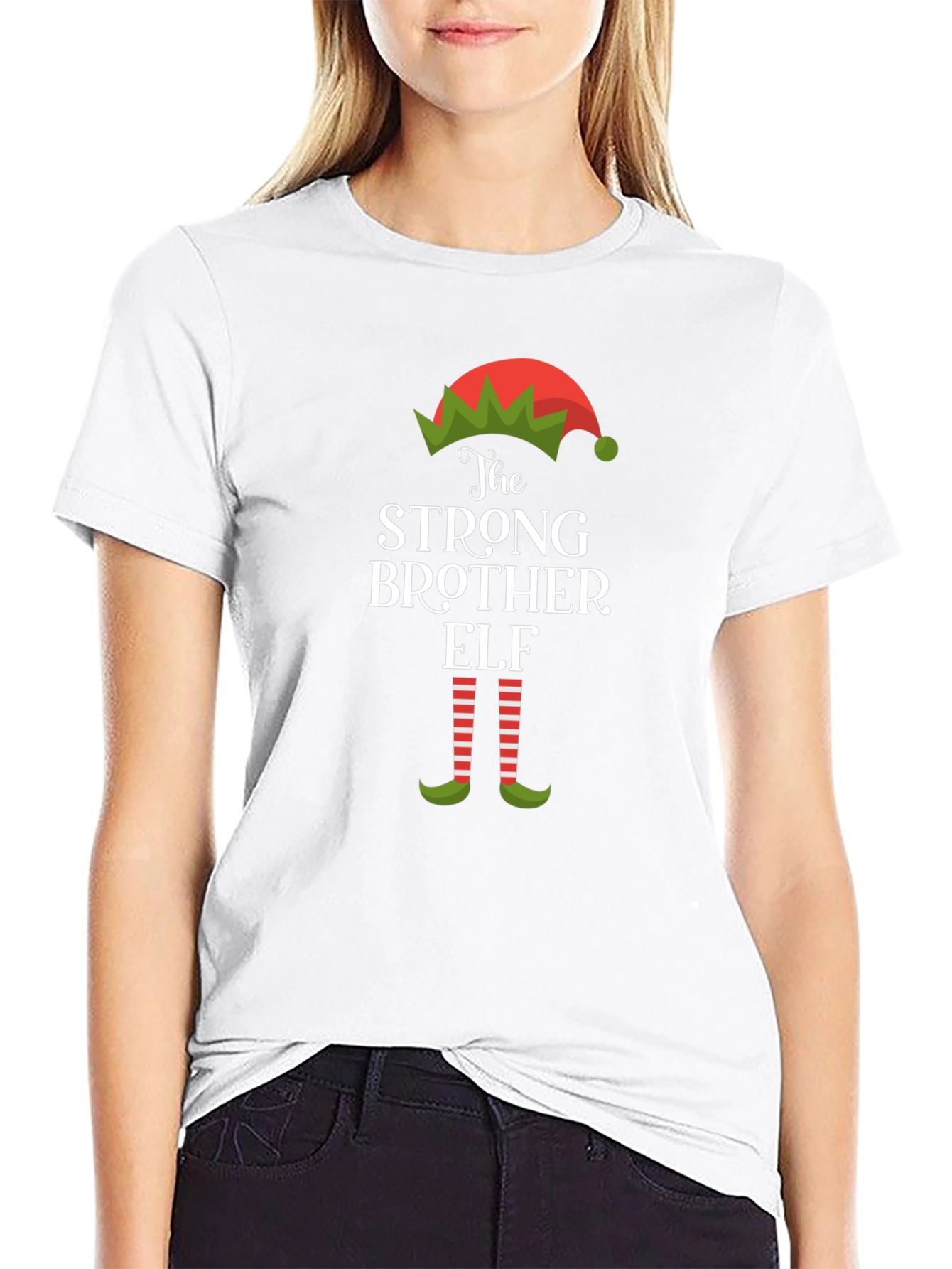 Strong Brother Elf Christmas T-Shirt