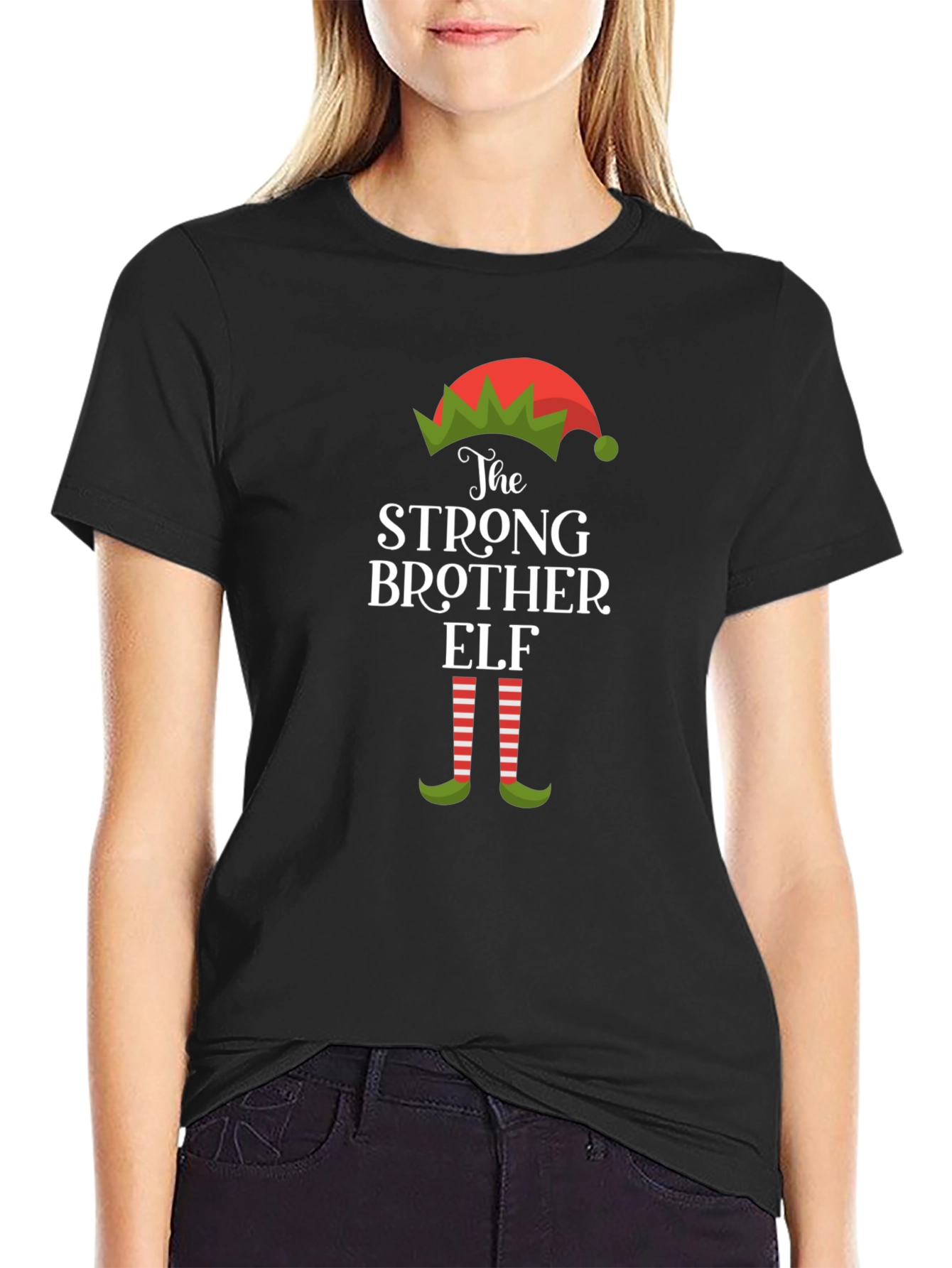 Strong Brother Elf Christmas T-Shirt