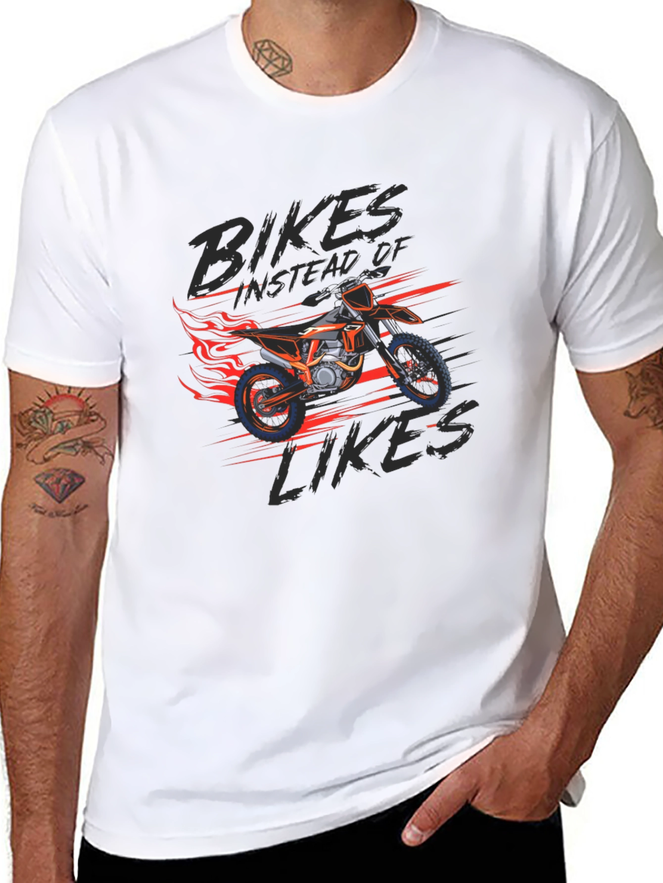 Bikes Instead of Likes Graphic Tee