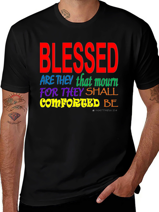 Blessed Christian T-Shirt Matthew 5:4