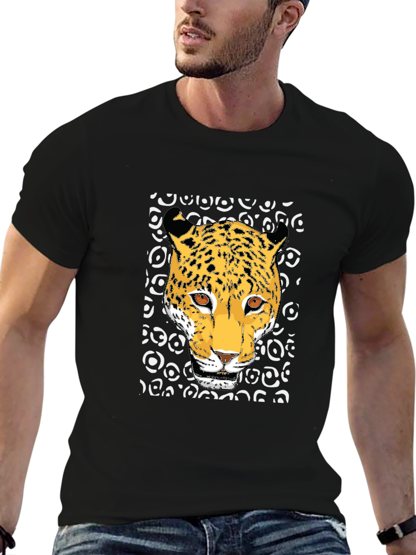 Leopard Print Graphic T-Shirt