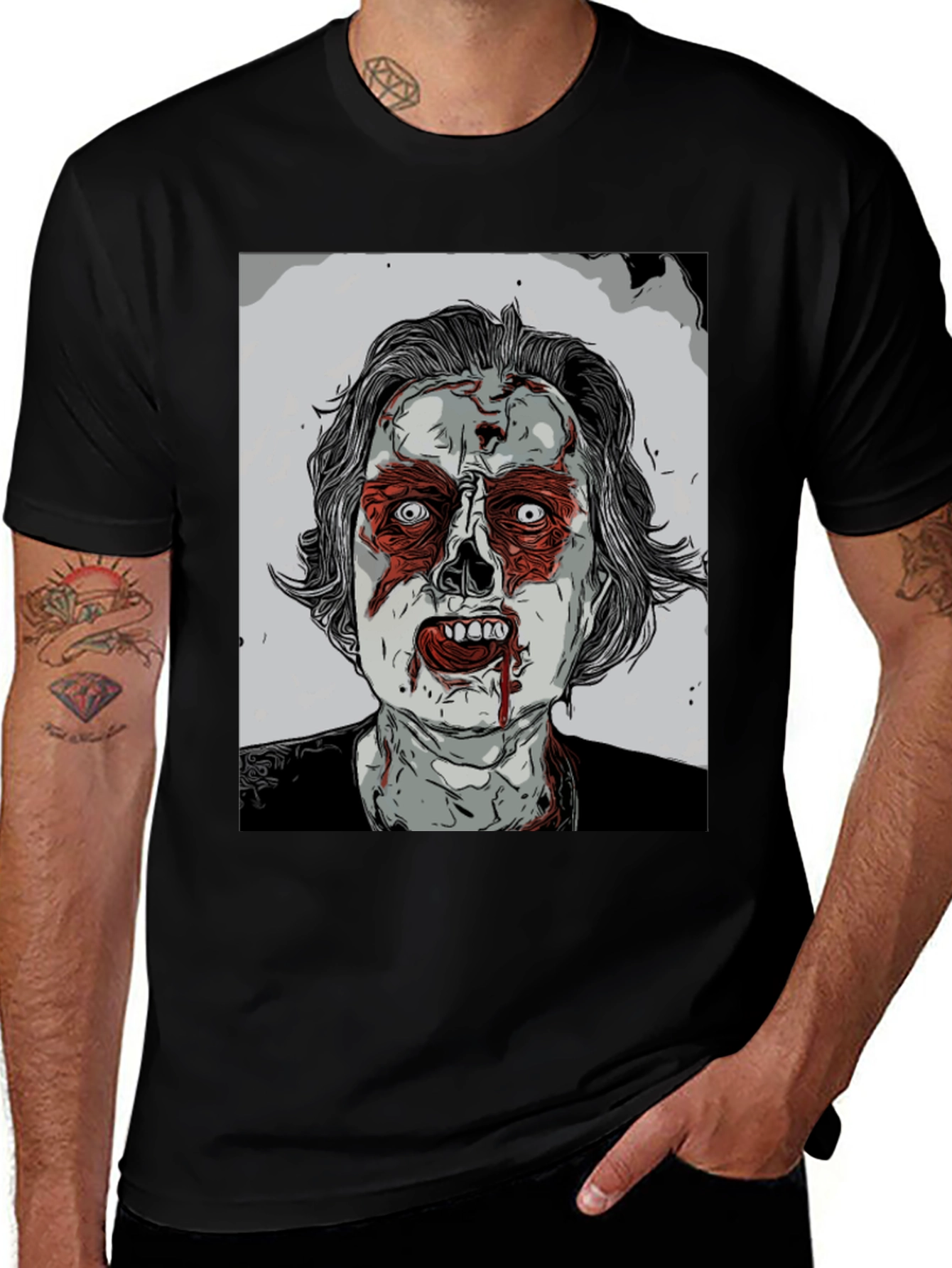 Zombie Graphic Tee - Horror Style