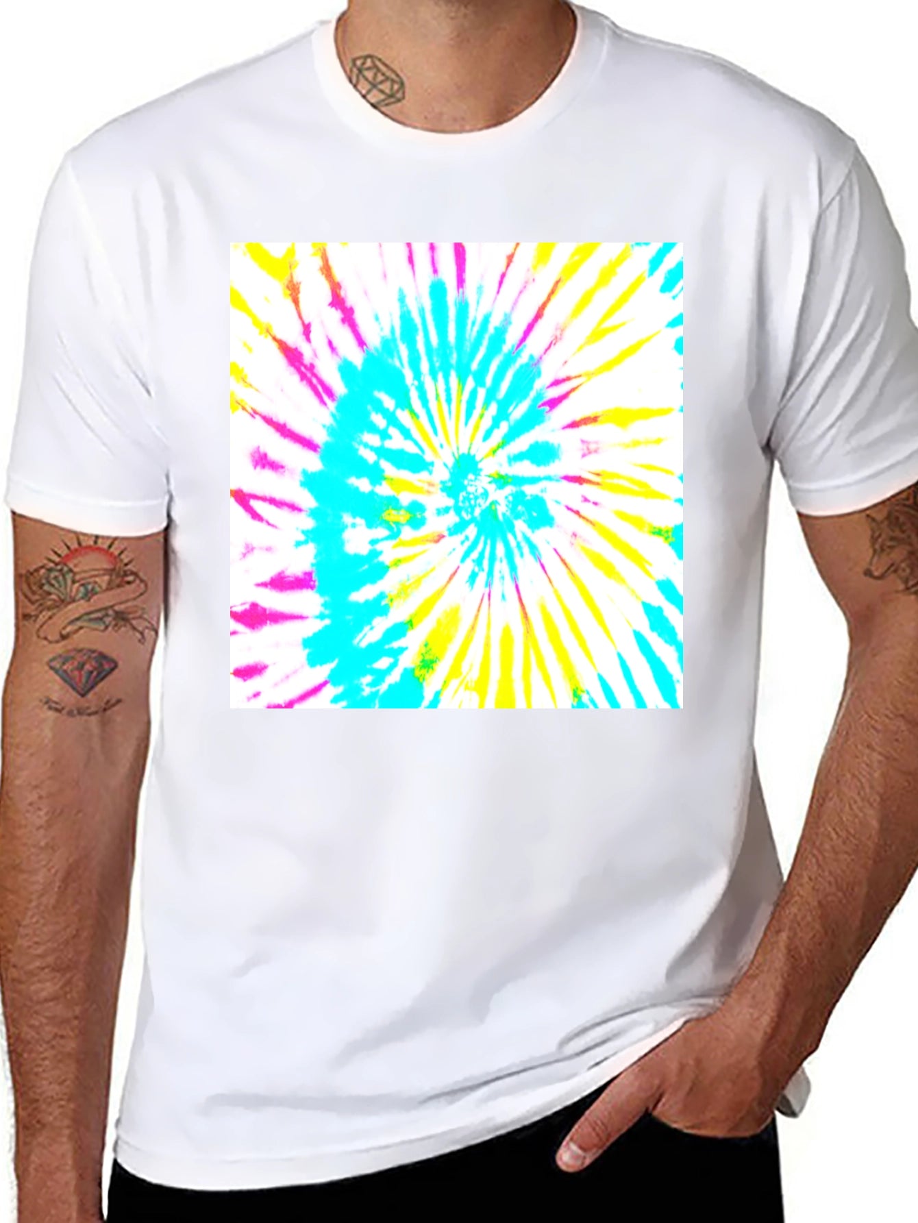 Retro Tie-Dye Graphic Tee