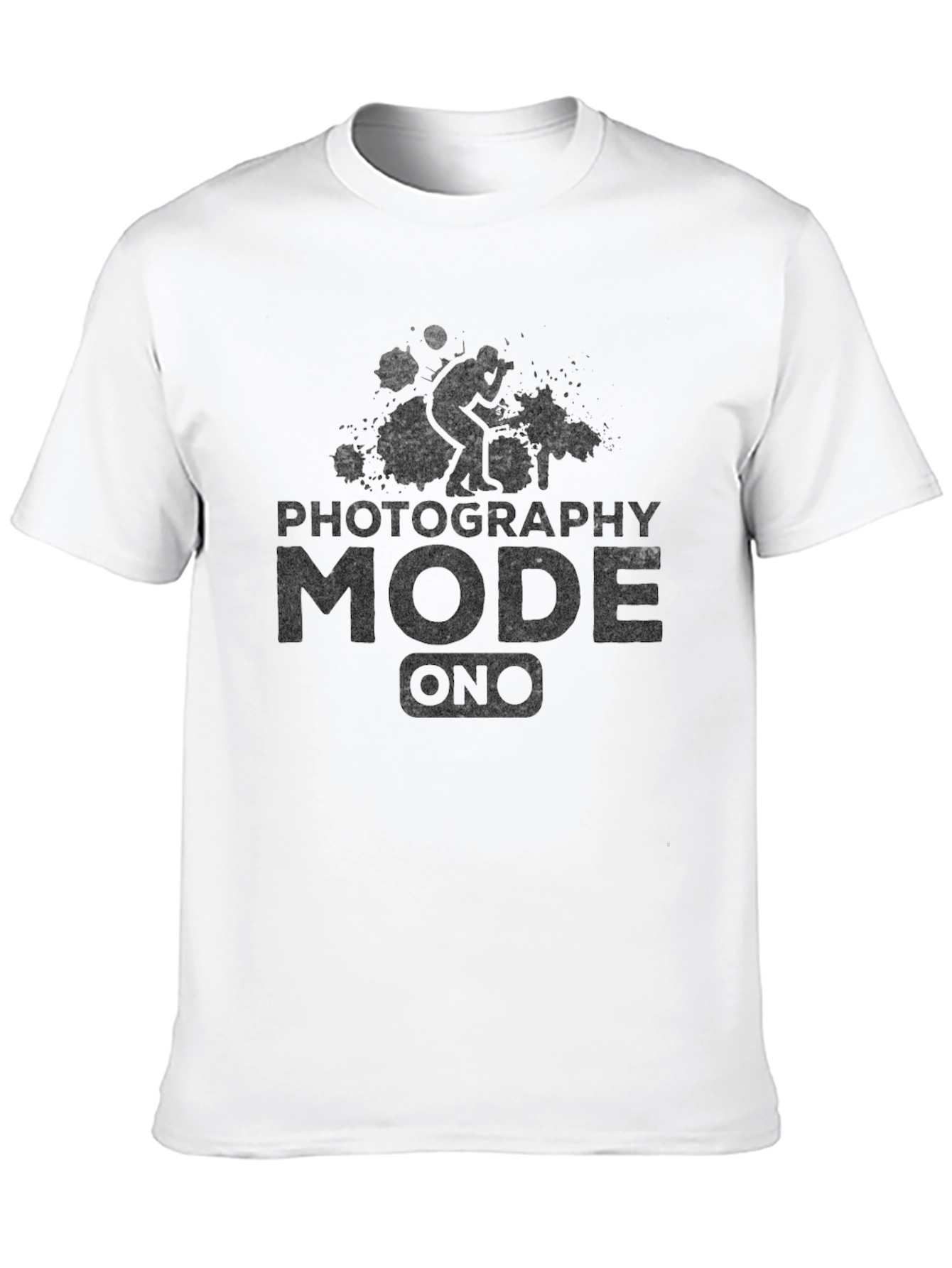 Photography Mode On Black Graphic Tee