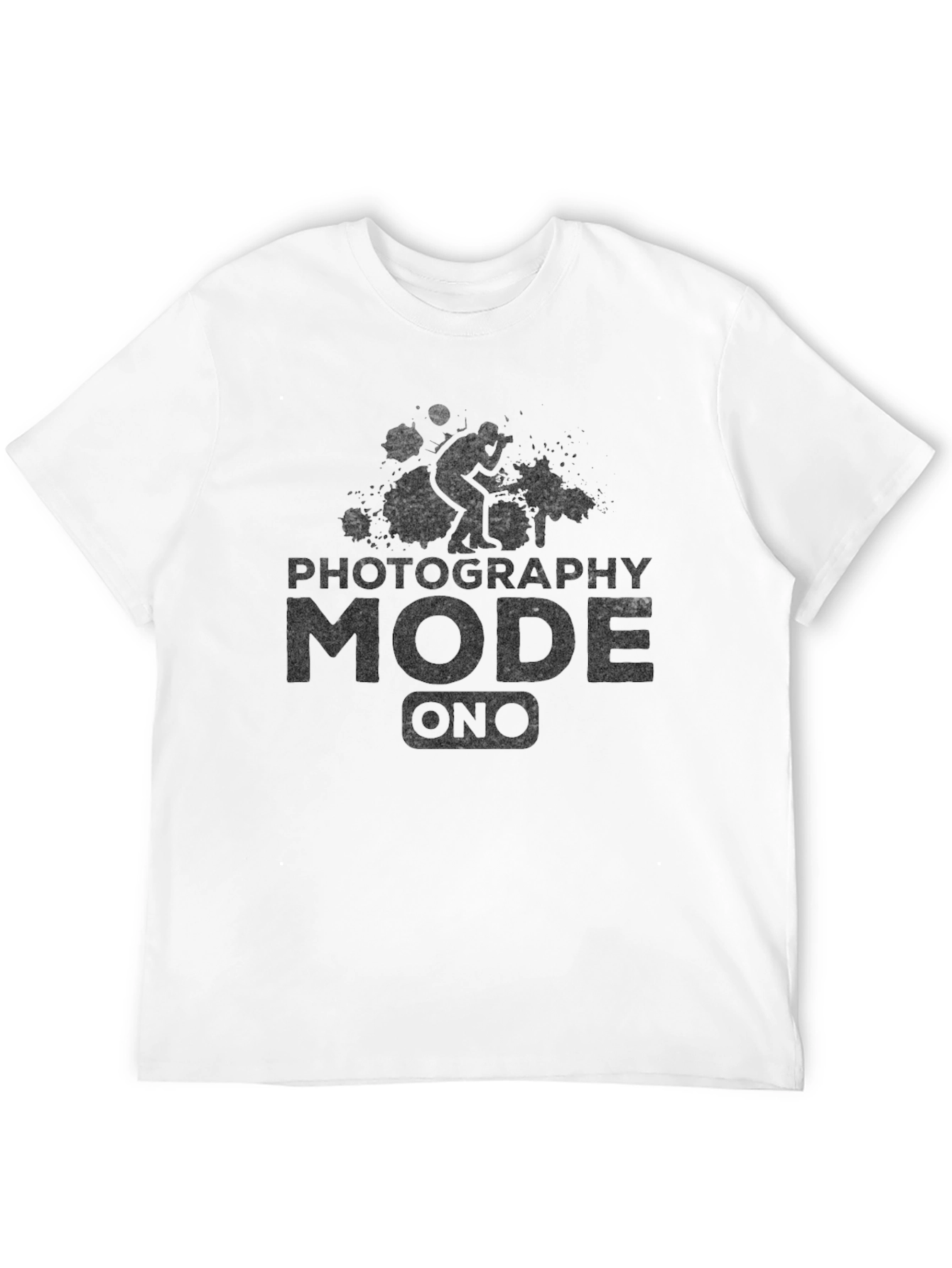 Photography Mode On Black Graphic Tee