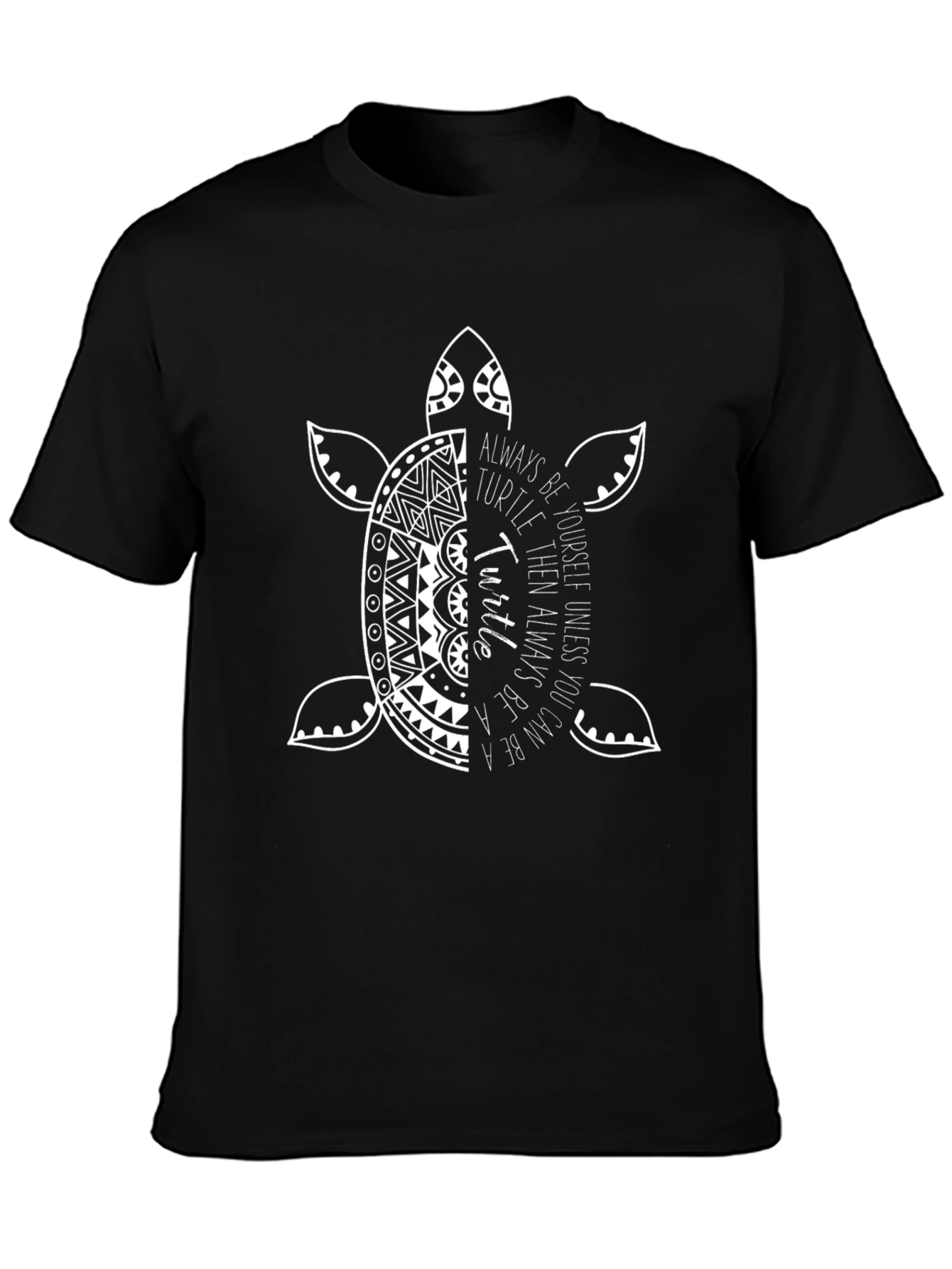 Turtle Graphic Print Crew Neck T-Shirt