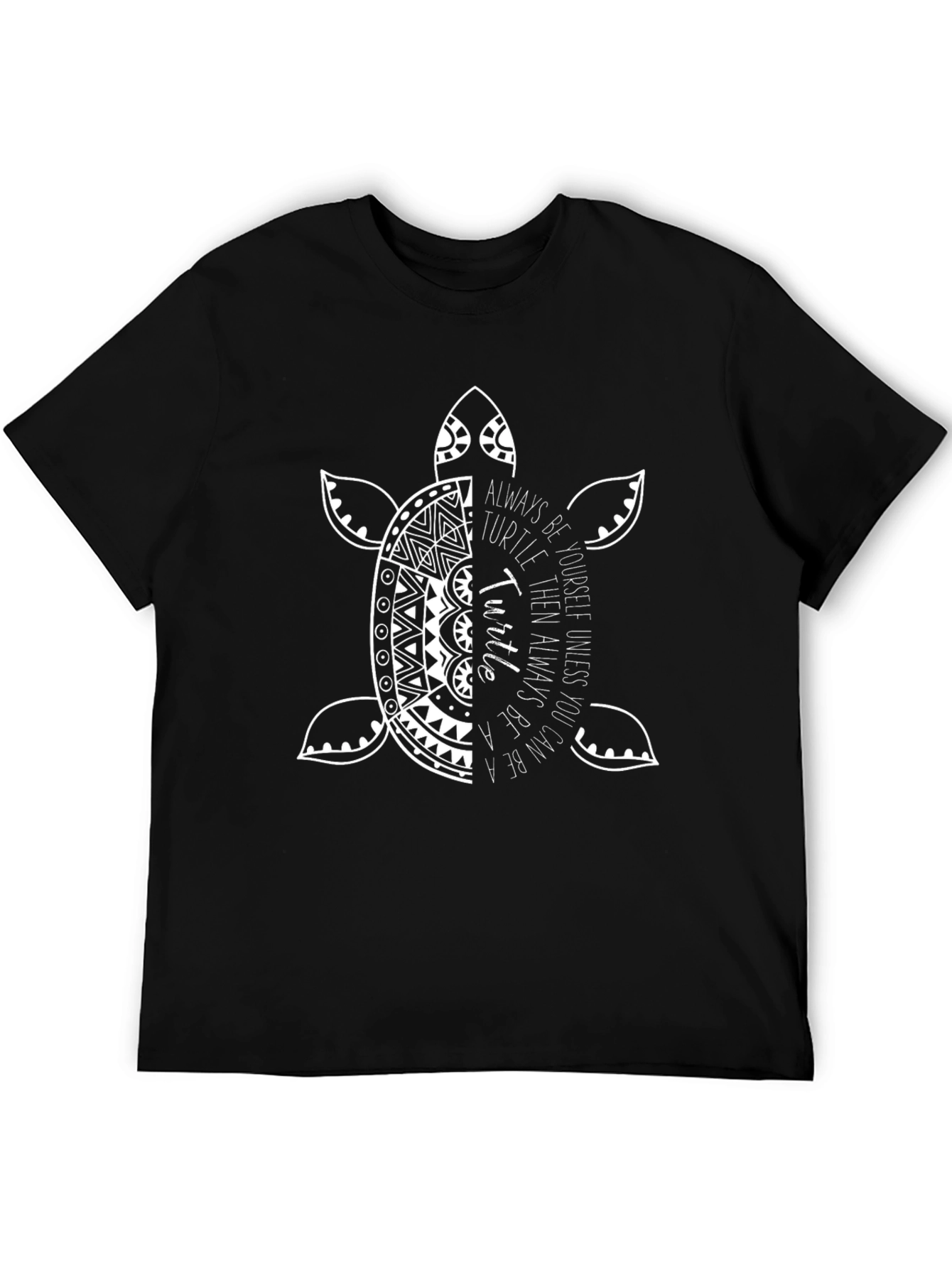 Turtle Graphic Print Crew Neck T-Shirt