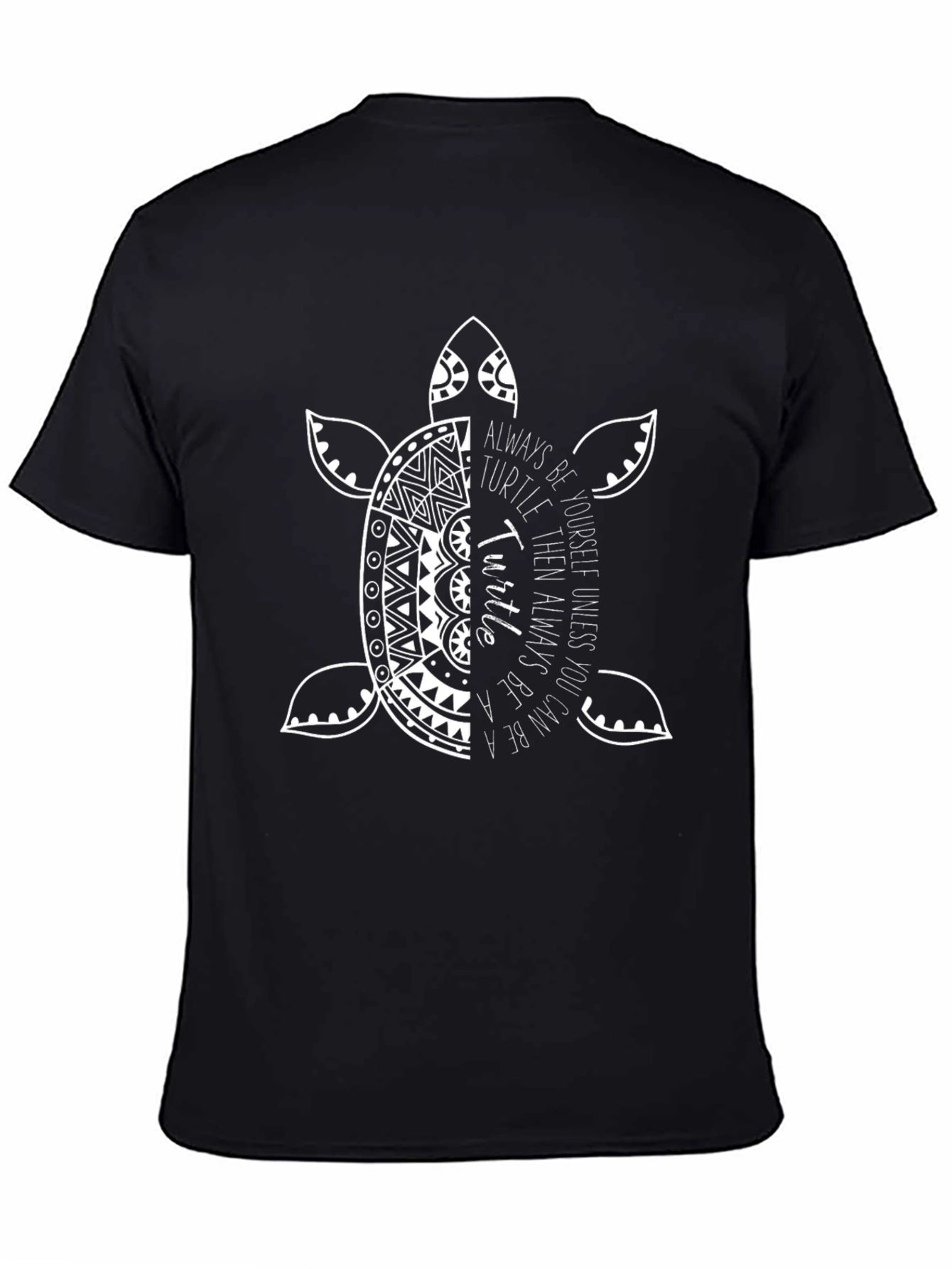 Turtle Graphic Print Crew Neck T-Shirt