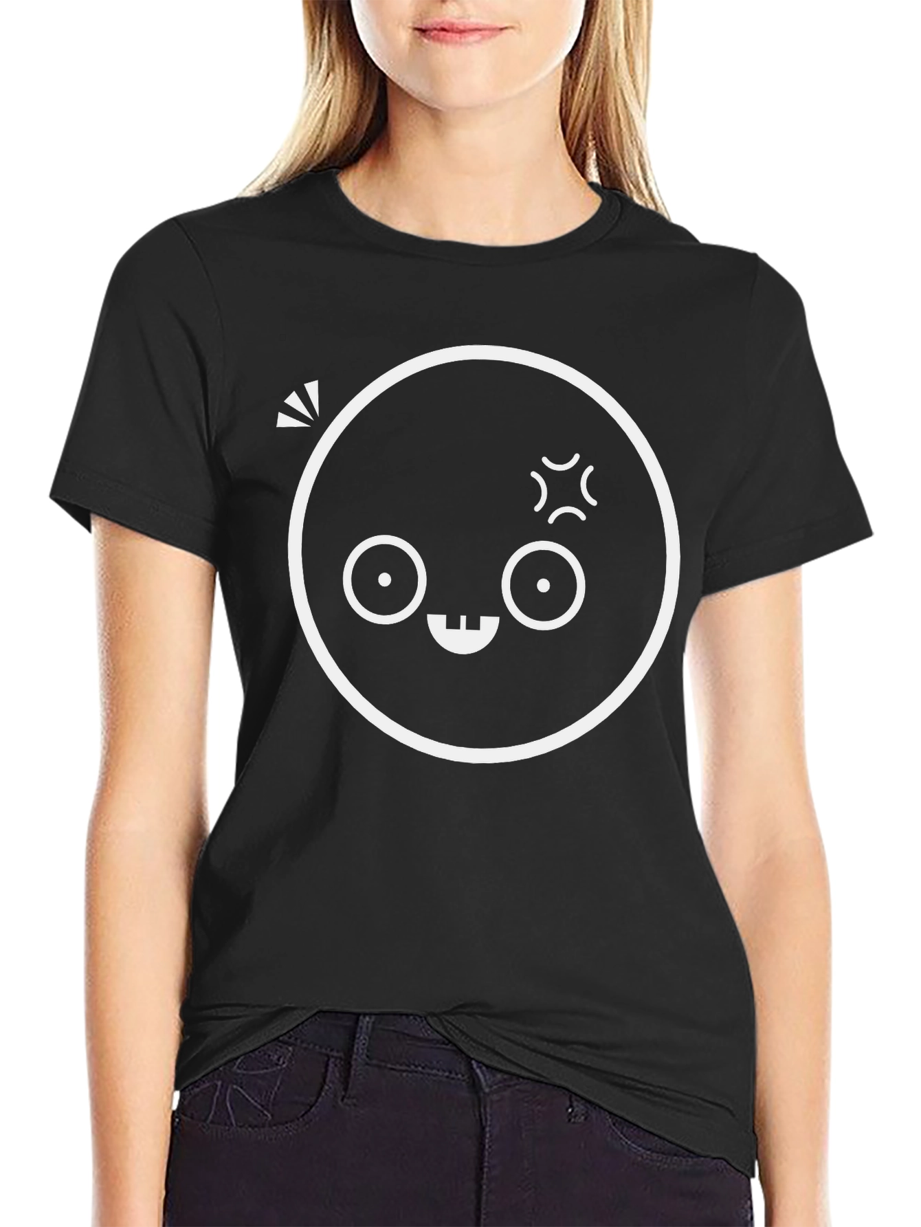 Funny Face Black T-Shirt