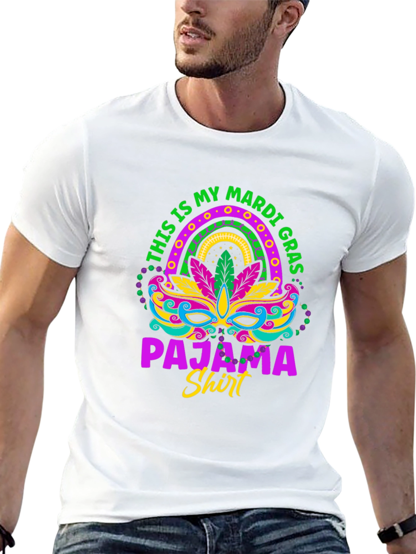 Mardi Gras Pajama Shirt