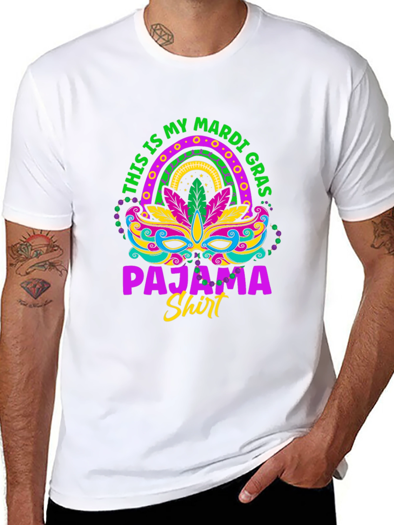 Mardi Gras Pajama Shirt