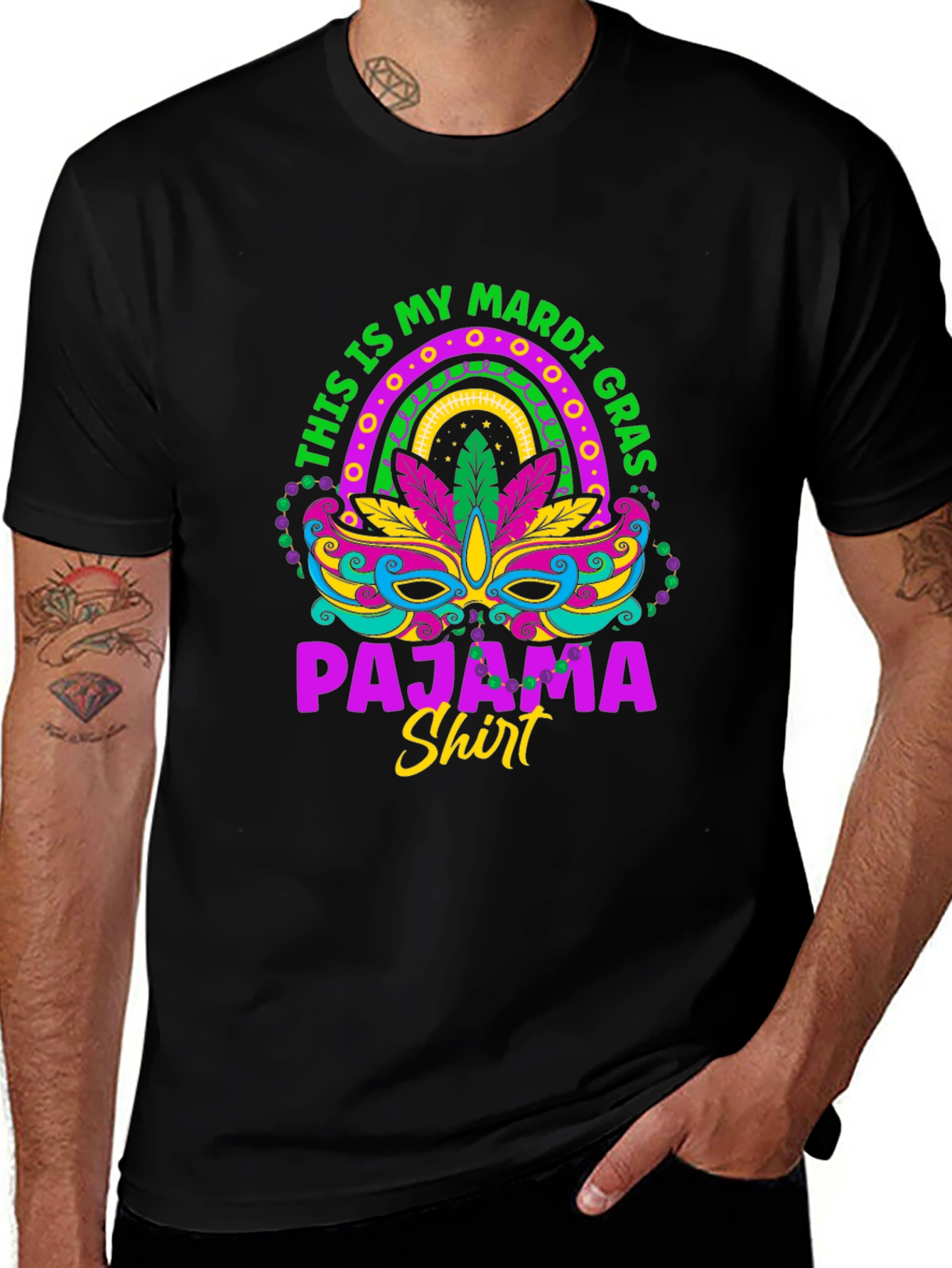 Mardi Gras Pajama Shirt