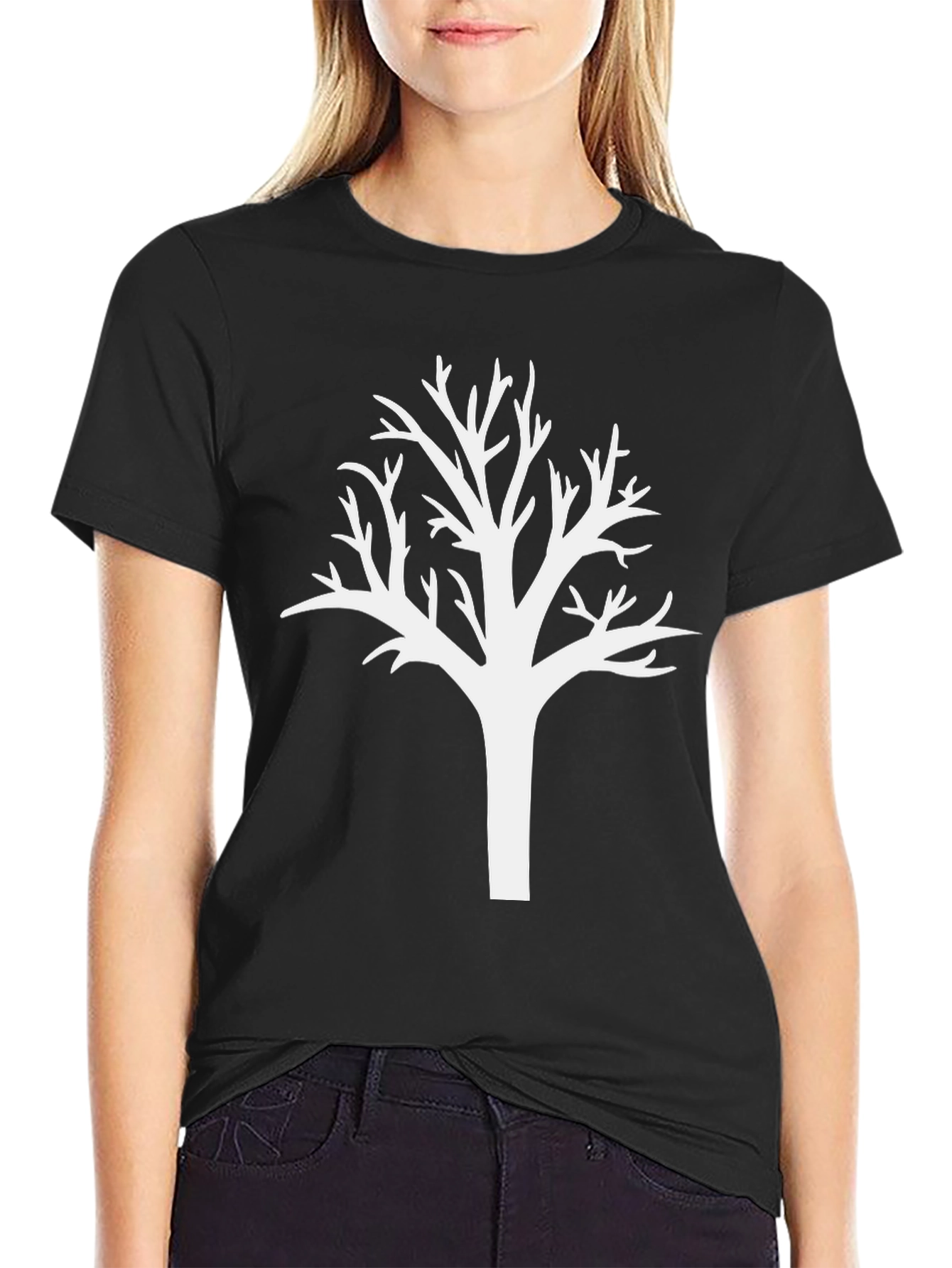 Abstract Tree Graphic T-Shirt