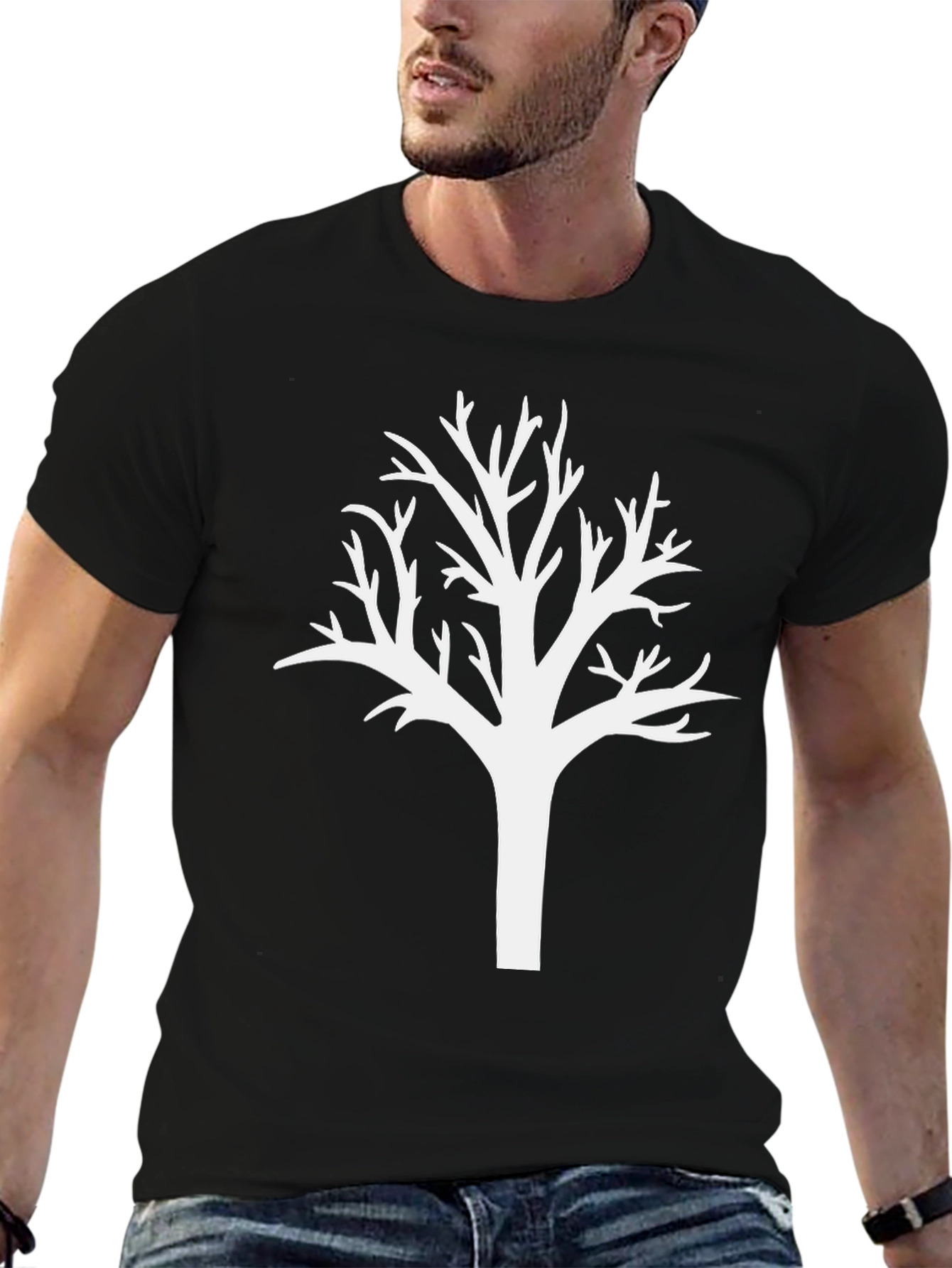 Abstract Tree Graphic T-Shirt
