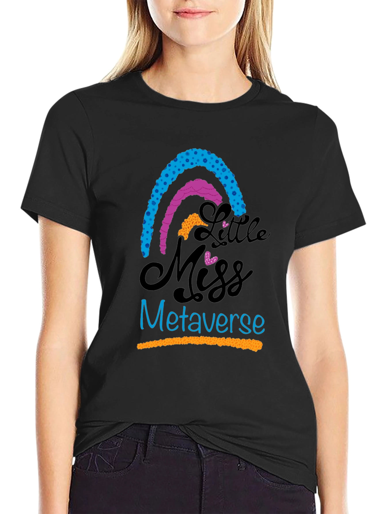 Little Miss Metaverse T-Shirt - Black