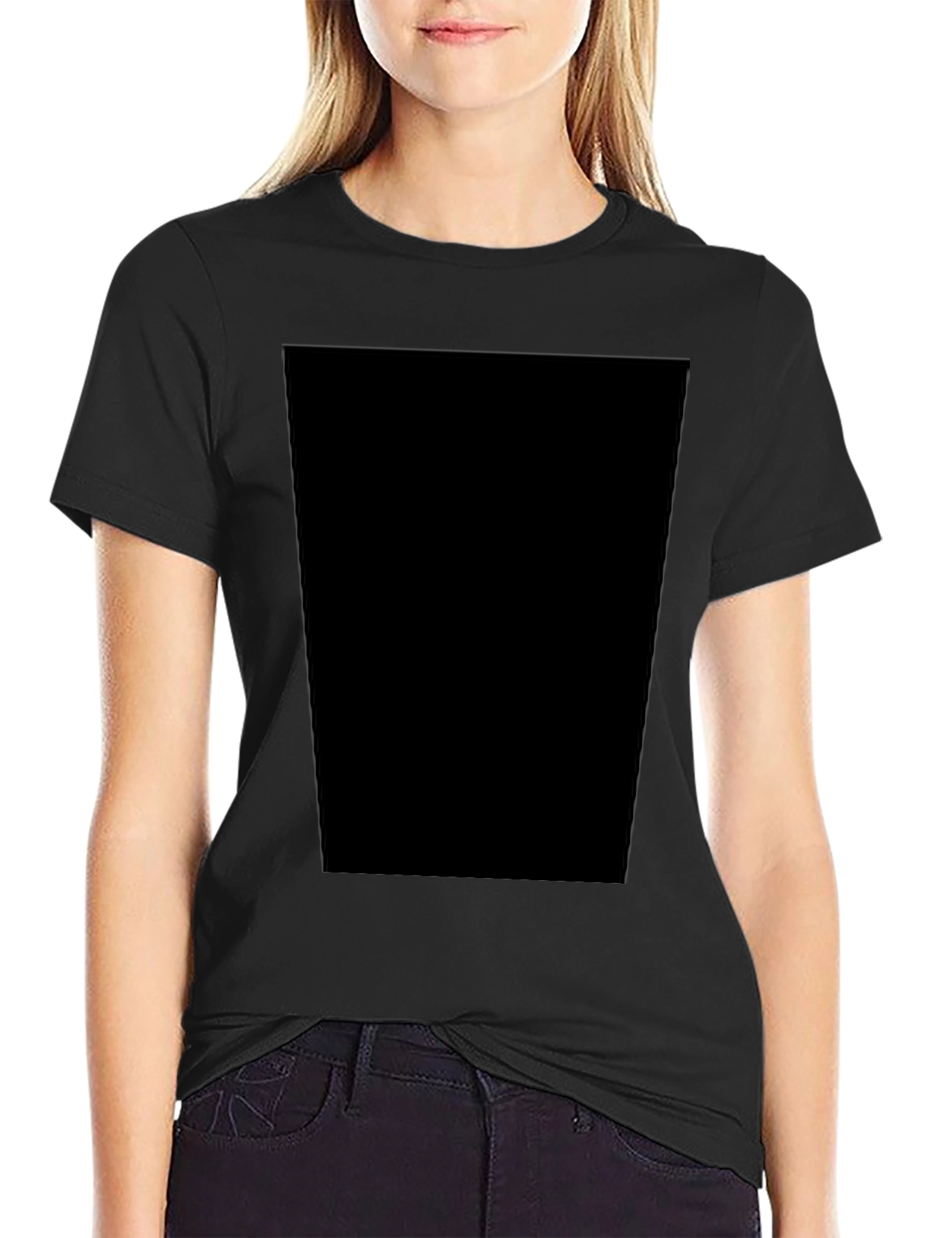 Mens Black Casual T-Shirt - Comfort Fit