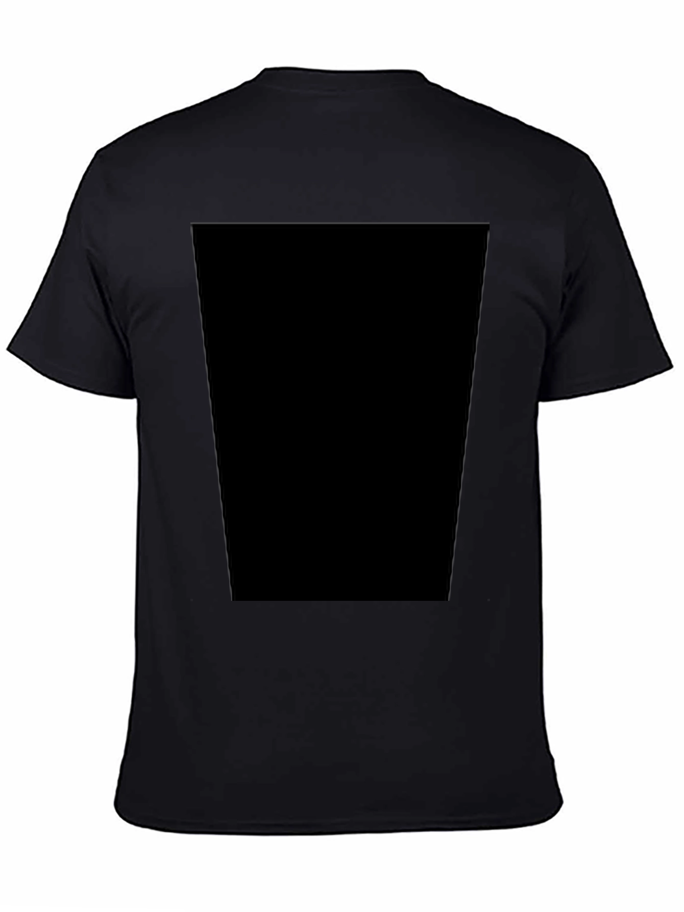 Mens Black Casual T-Shirt - Comfort Fit