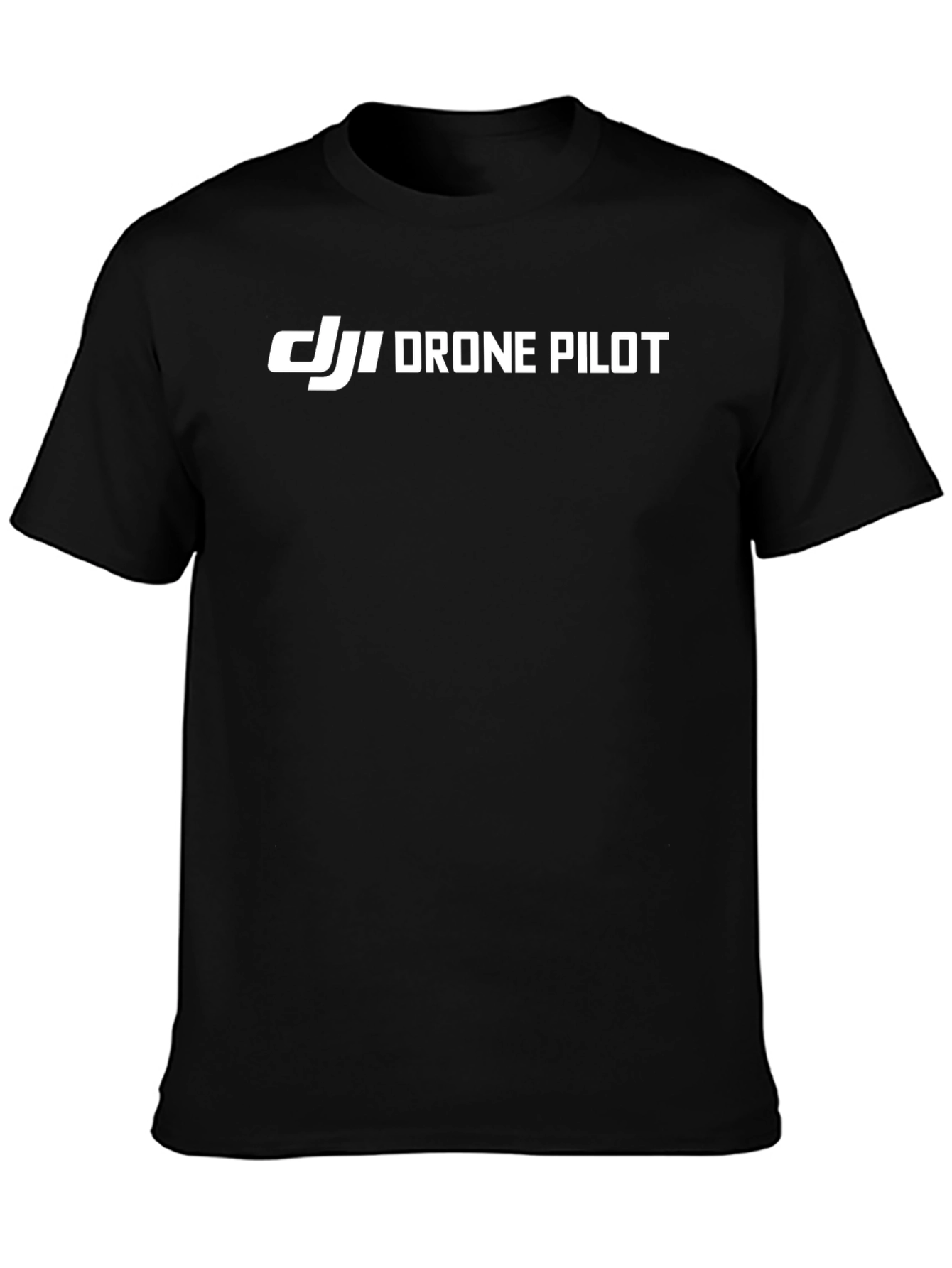 DJI Drone Pilot Black T-Shirt | Aviation Apparel