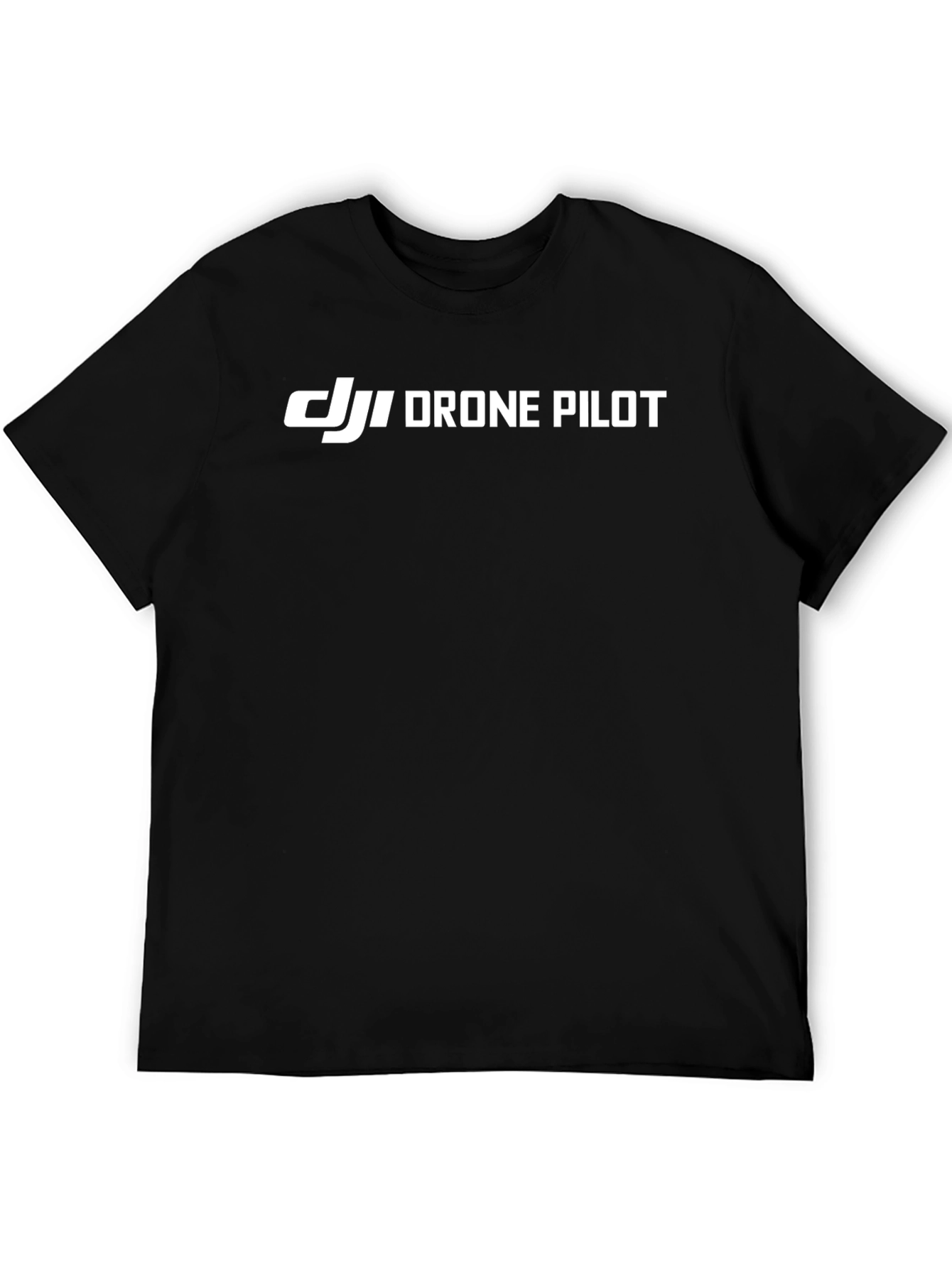 DJI Drone Pilot Black T-Shirt | Aviation Apparel